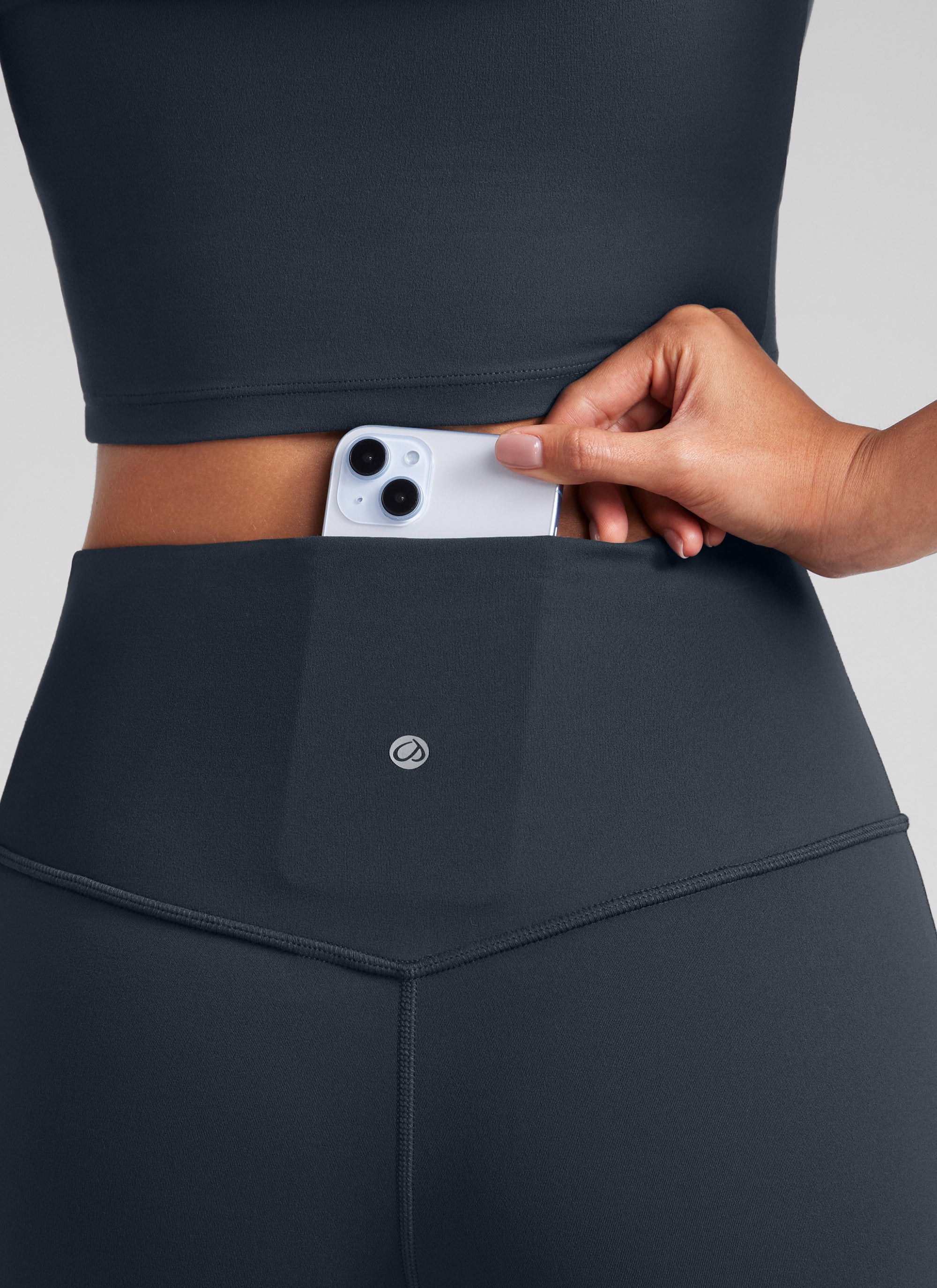 CRZ YOGA Leggings de Cintura Alta y Pierna Acampanada para Mujer True Navy