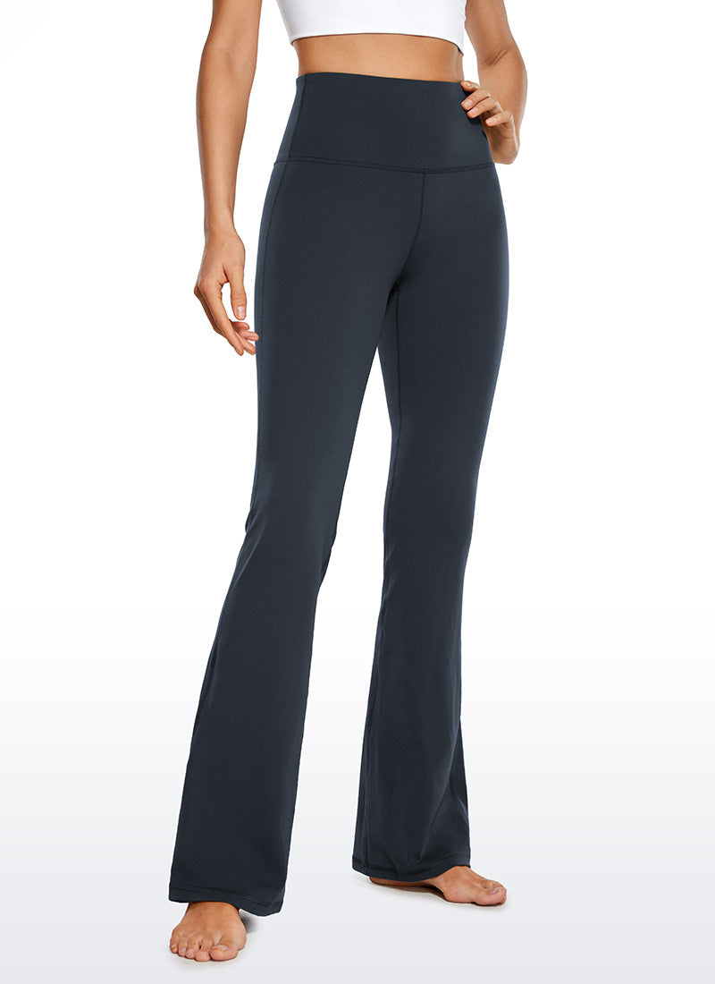 CRZ YOGA Butterluxe Leggings de Cintura Alta y Pierna Acampanada para Mujer True Navy