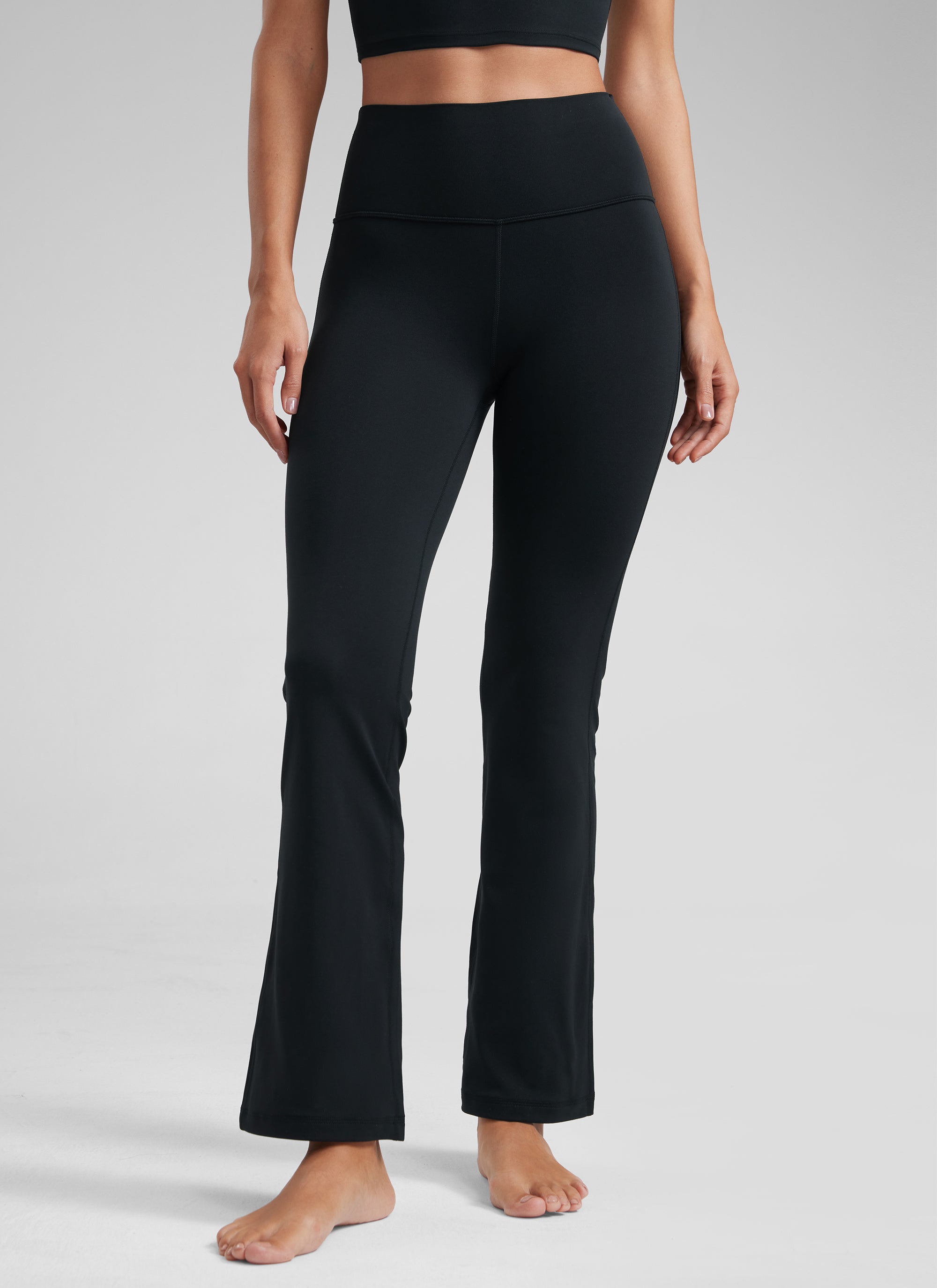 CRZ YOGA Leggings con Bolsillos Acampanados de 29 Pulgadas para Mujer Negro