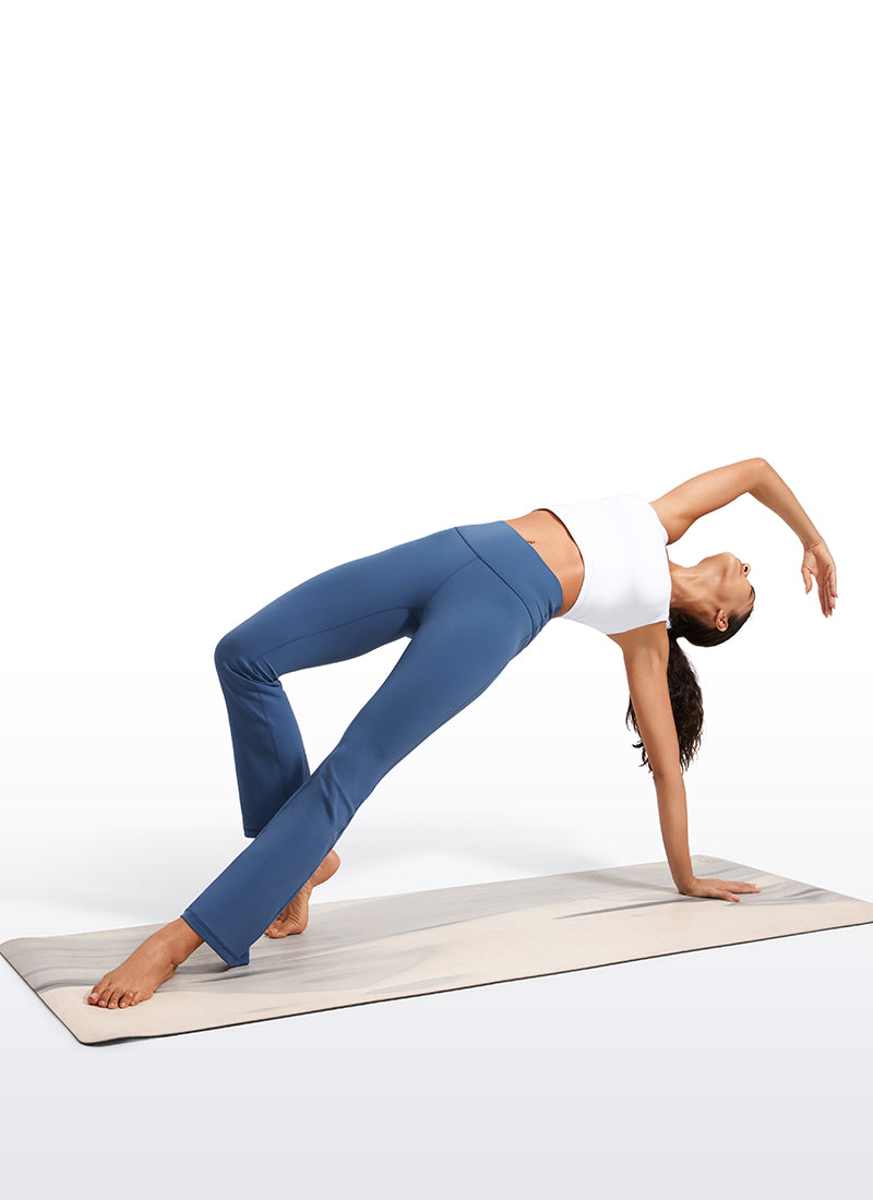 CRZ YOGA Butterluxe Leggings con Bolsillos Acampanados de 29 Pulgadas para Mujer Azul Tono