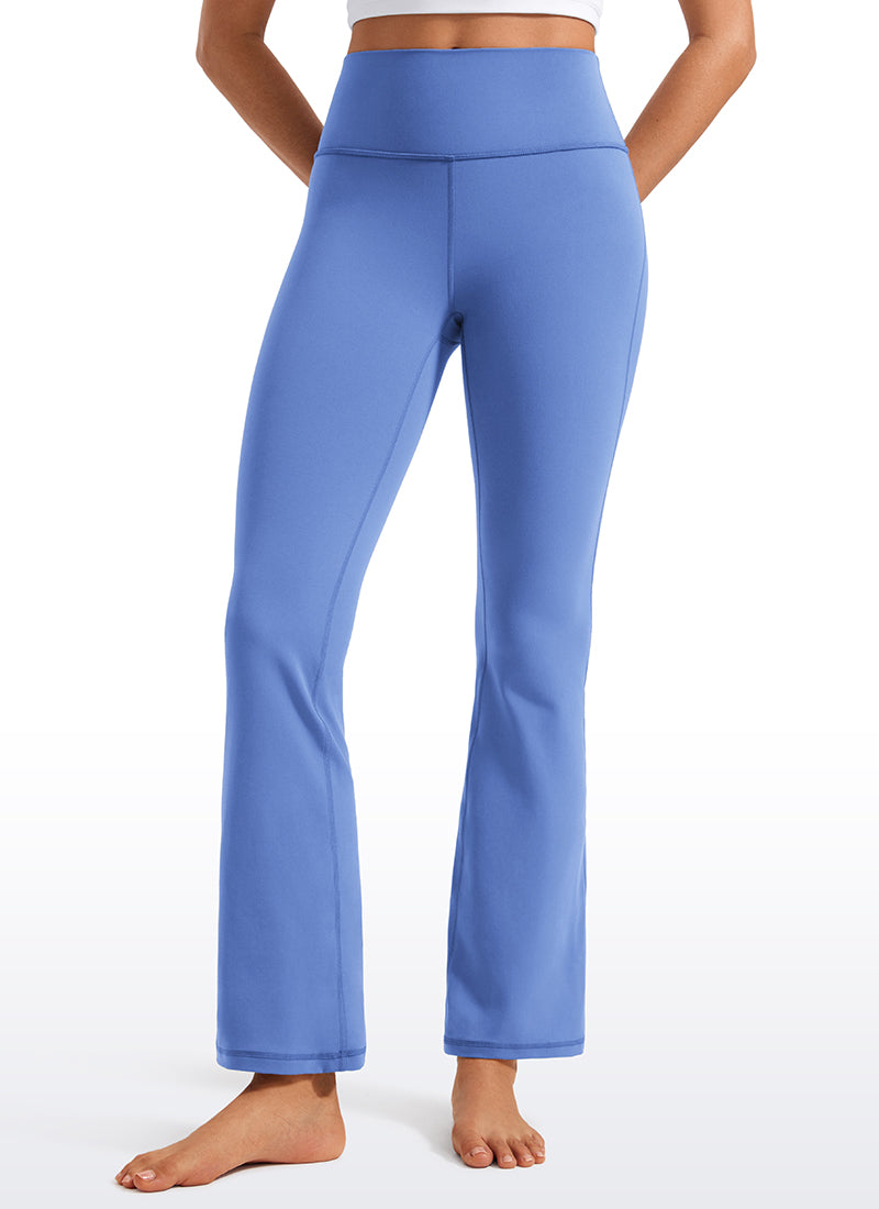CRZ YOGA Leggings con Bolsillos Acampanados de 29 Pulgadas para Mujer Añil Salvaje