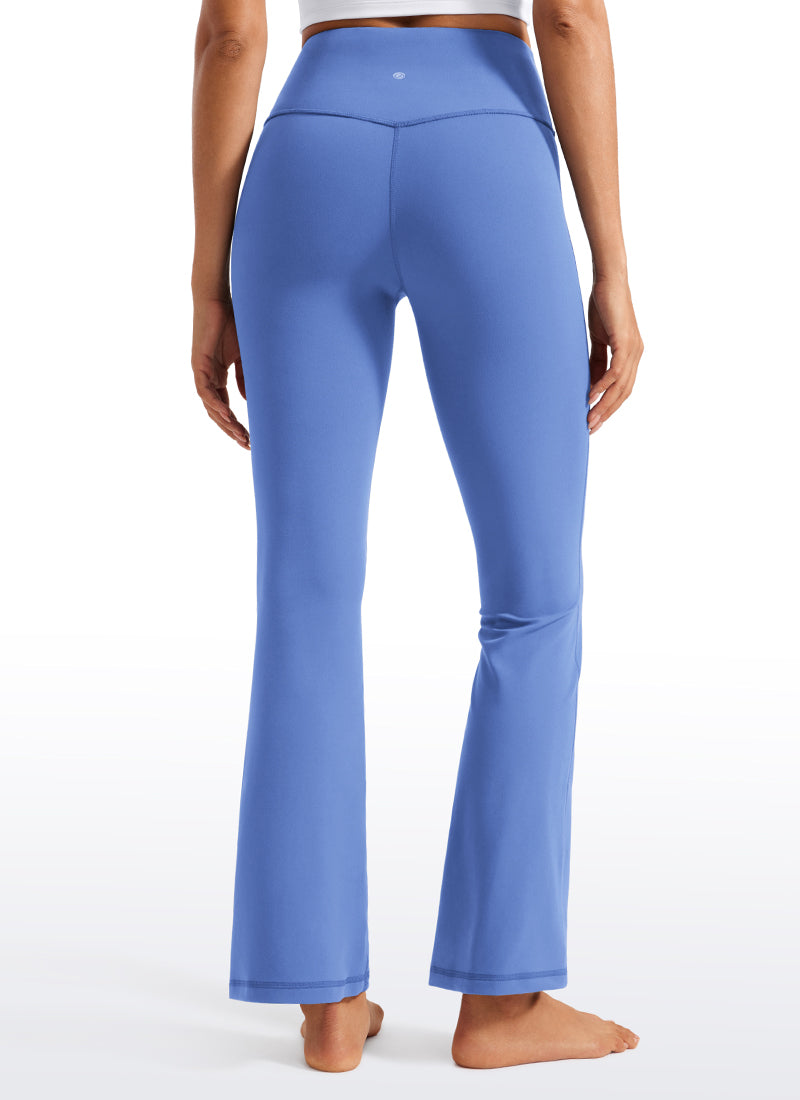 CRZ YOGA Leggings con Bolsillos Acampanados de 29 Pulgadas para Mujer Añil Salvaje