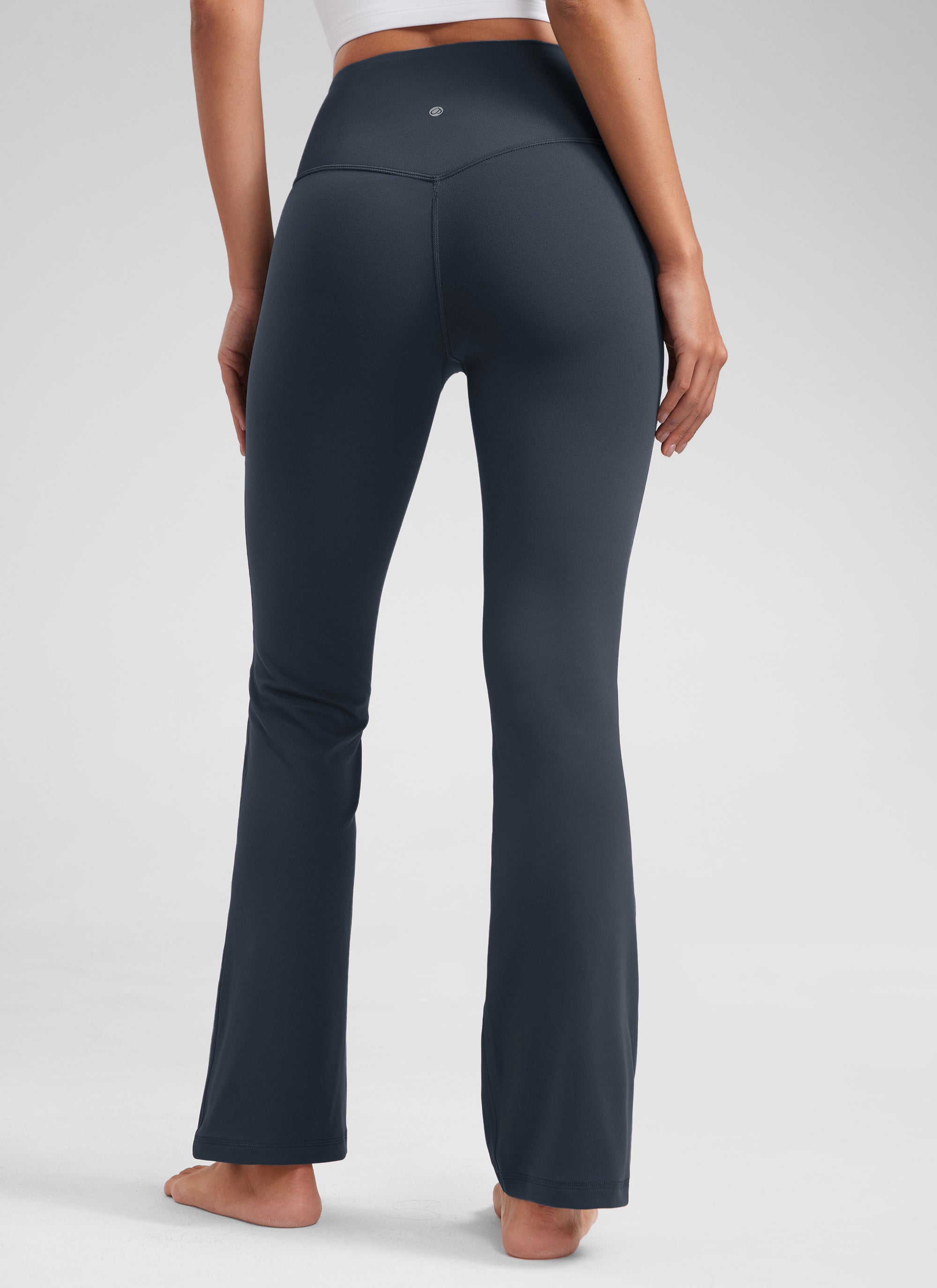 CRZ YOGA Leggings con Bolsillos Acampanados de 29 Pulgadas para Mujer True Navy