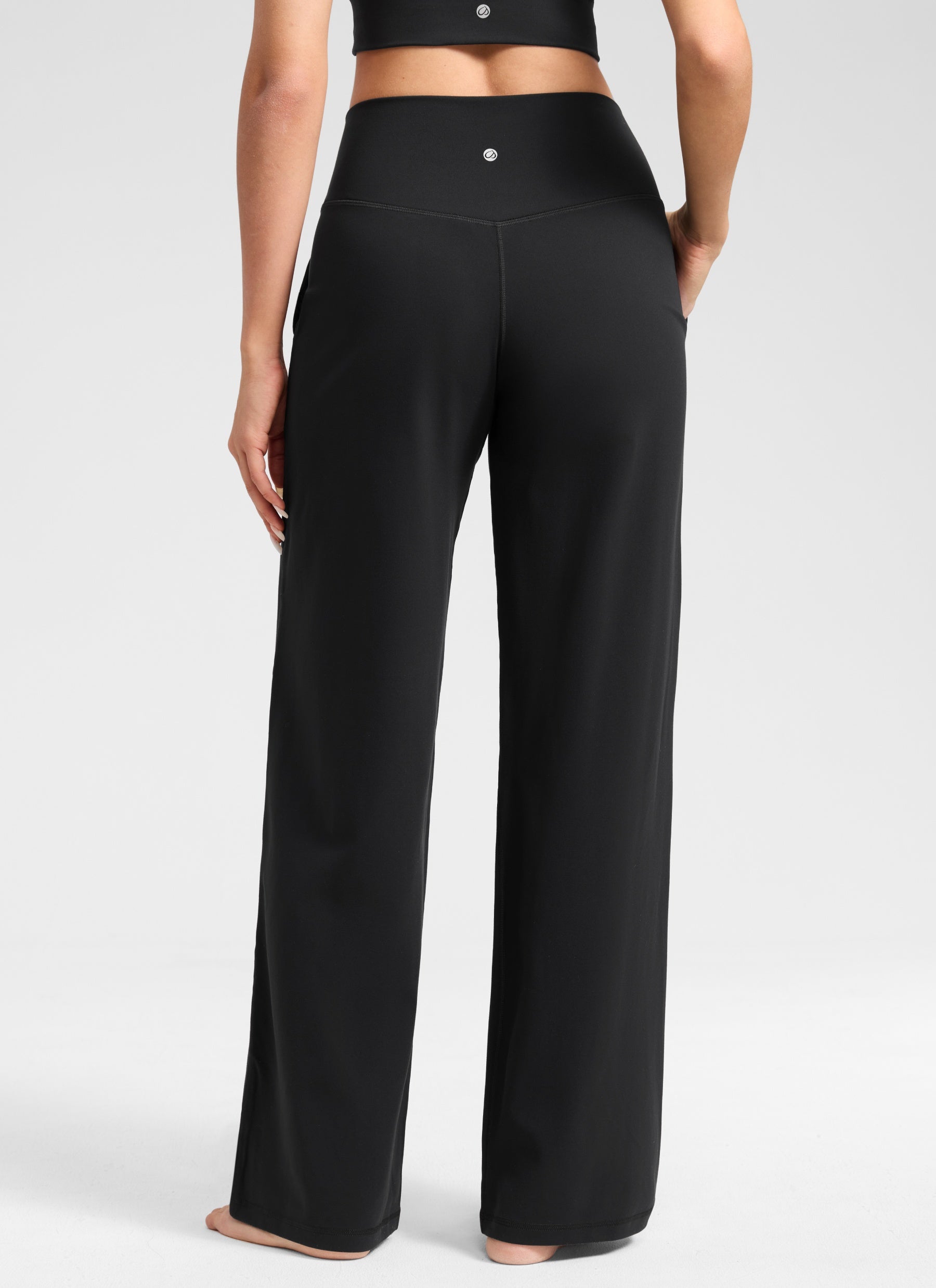 CRZ YOGA Pantalones Butterlift Cintura Alta Pierna Ancha 31 pulg. Negro