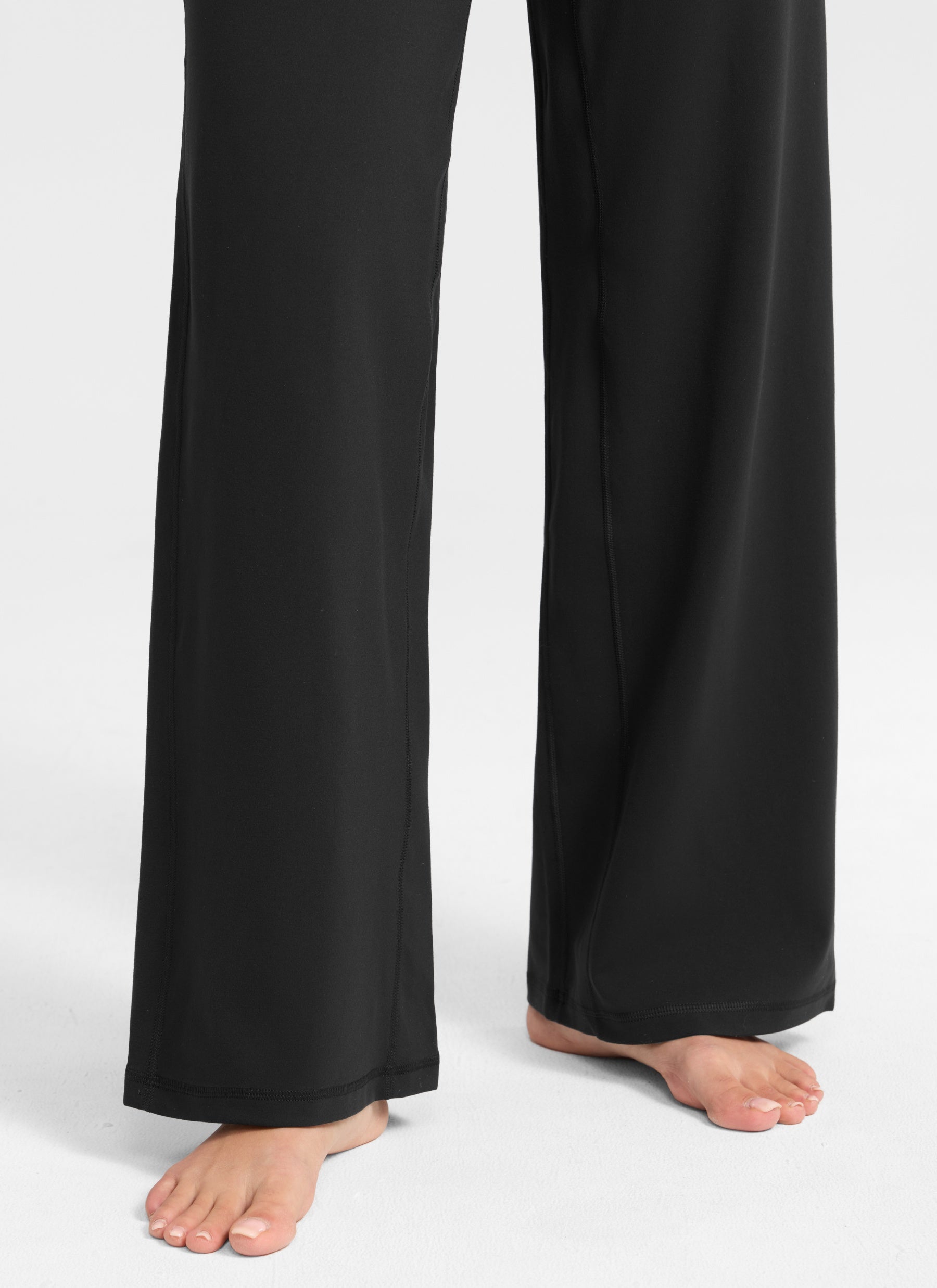 CRZ YOGA Pantalones Butterlift Cintura Alta Pierna Ancha 31 pulg. Negro