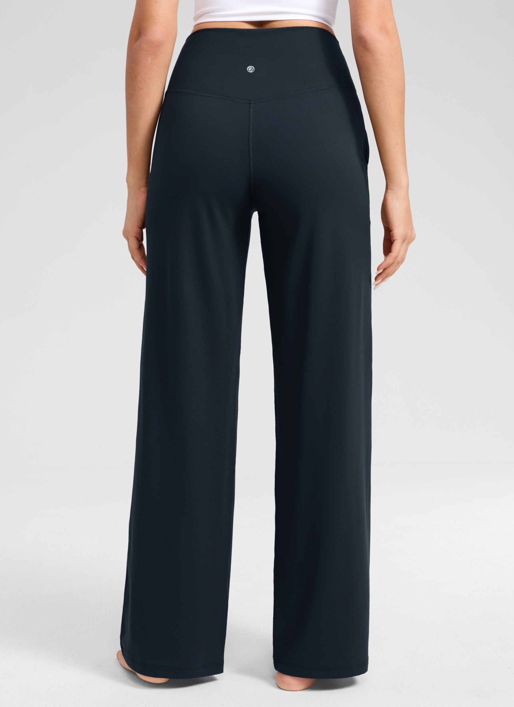 CRZ YOGA Pantalones Butterlift Cintura Alta Pierna Ancha 31 pulg. True Navy