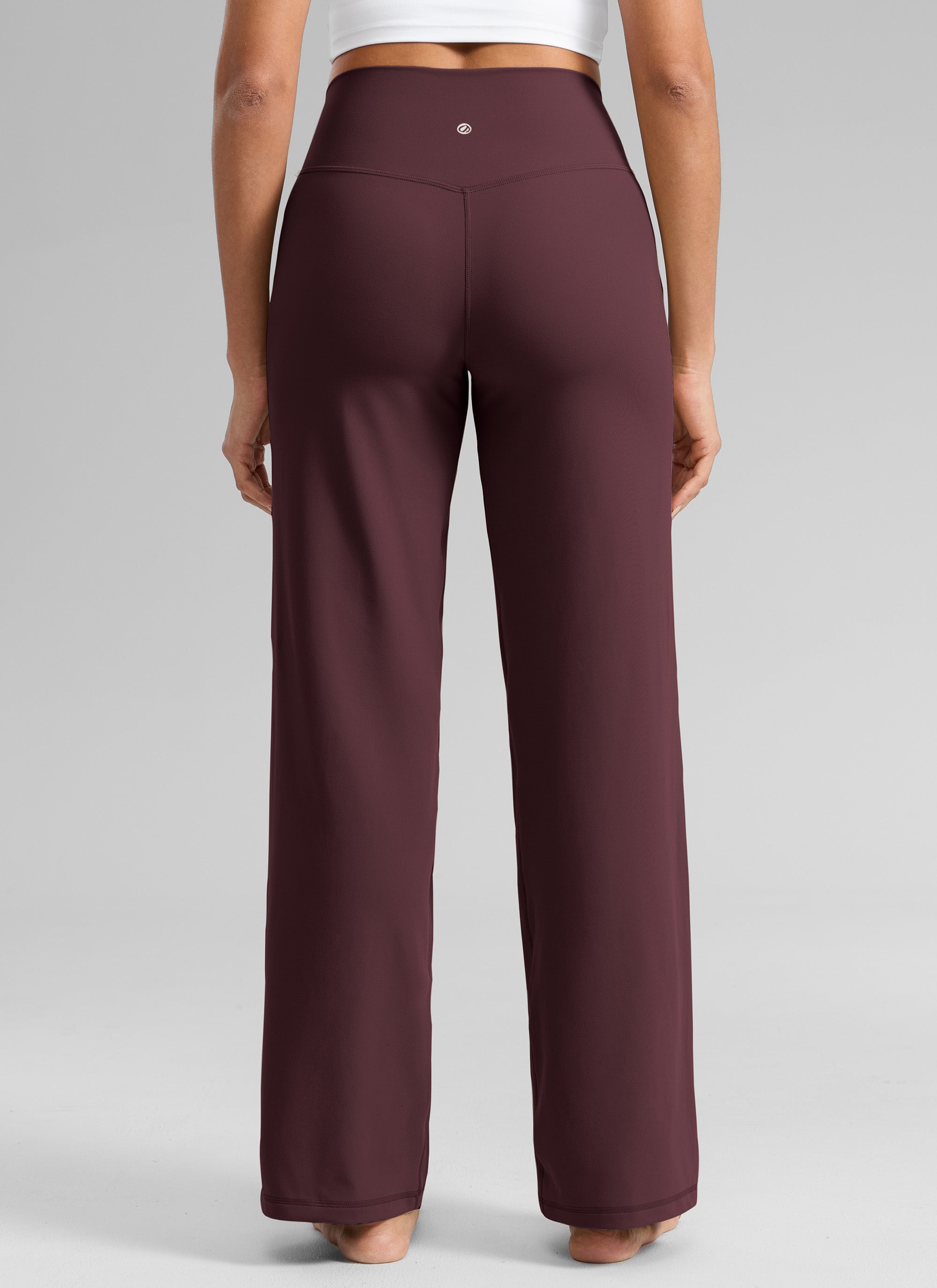 CRZ YOGA Pantalones Butterlift Cintura Alta Pierna Ancha 31 pulg. Ciruela madura