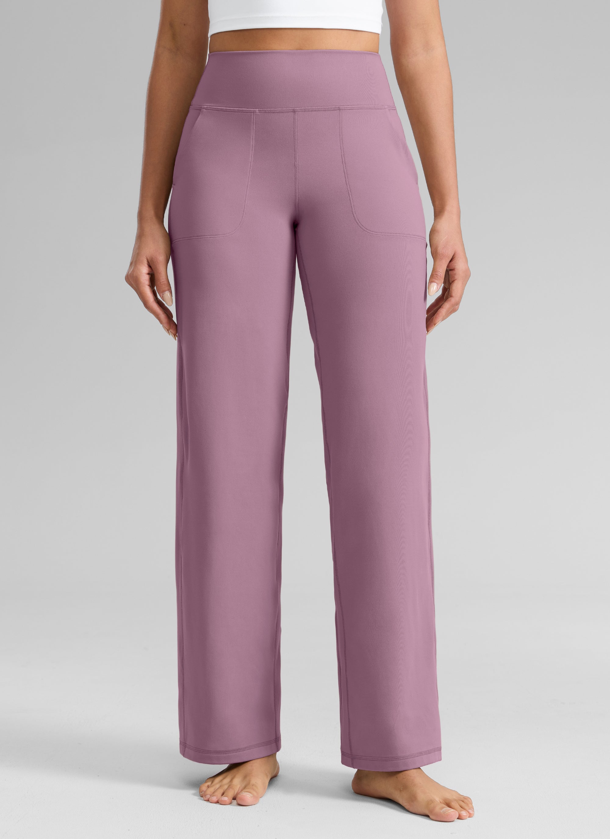 CRZ YOGA Pantalones Butterlift Cintura Alta Pierna Ancha 31 pulg. Lavanda claro