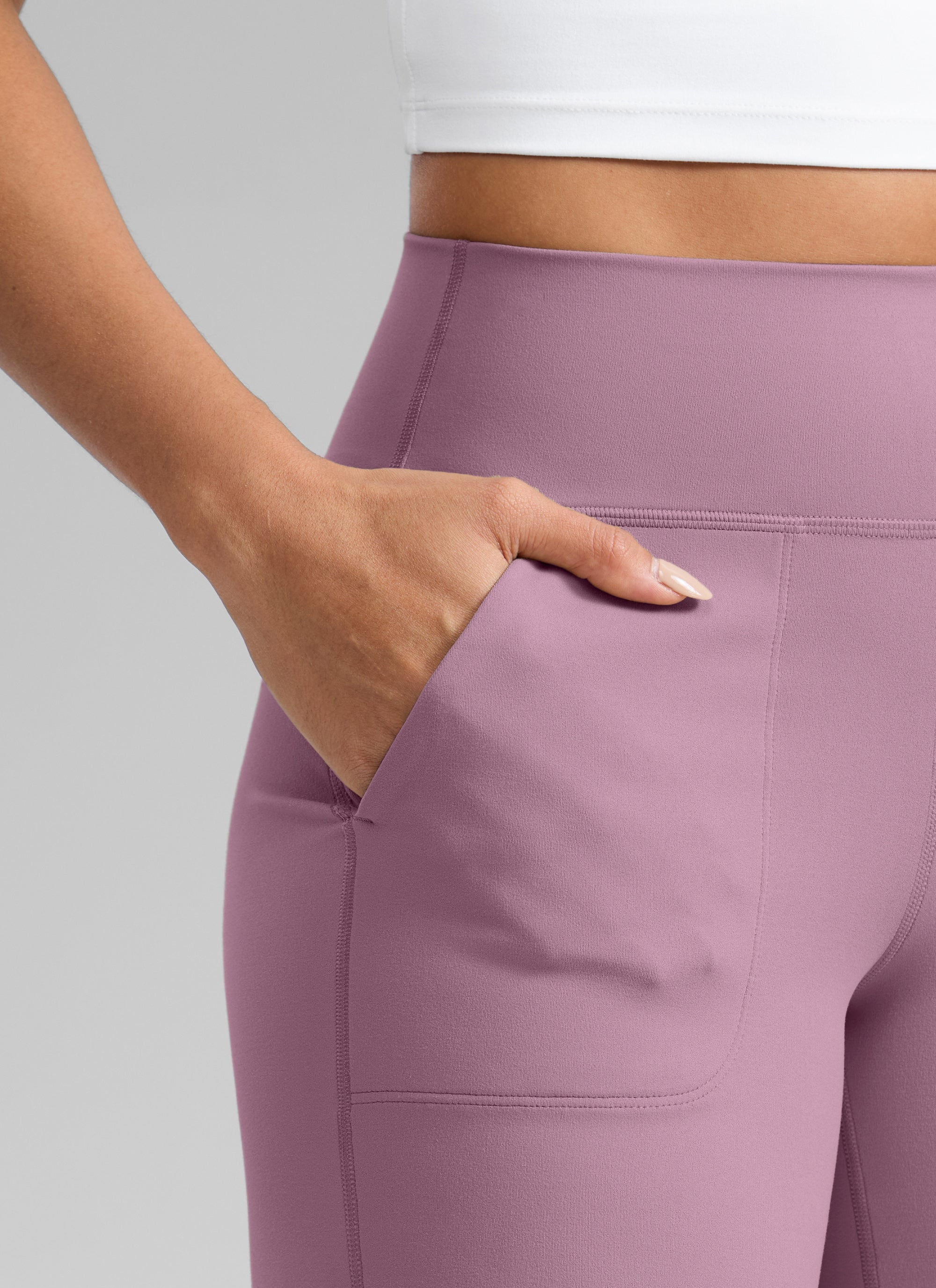 CRZ YOGA Pantalones Butterlift Cintura Alta Pierna Ancha 31 pulg. Lavanda claro