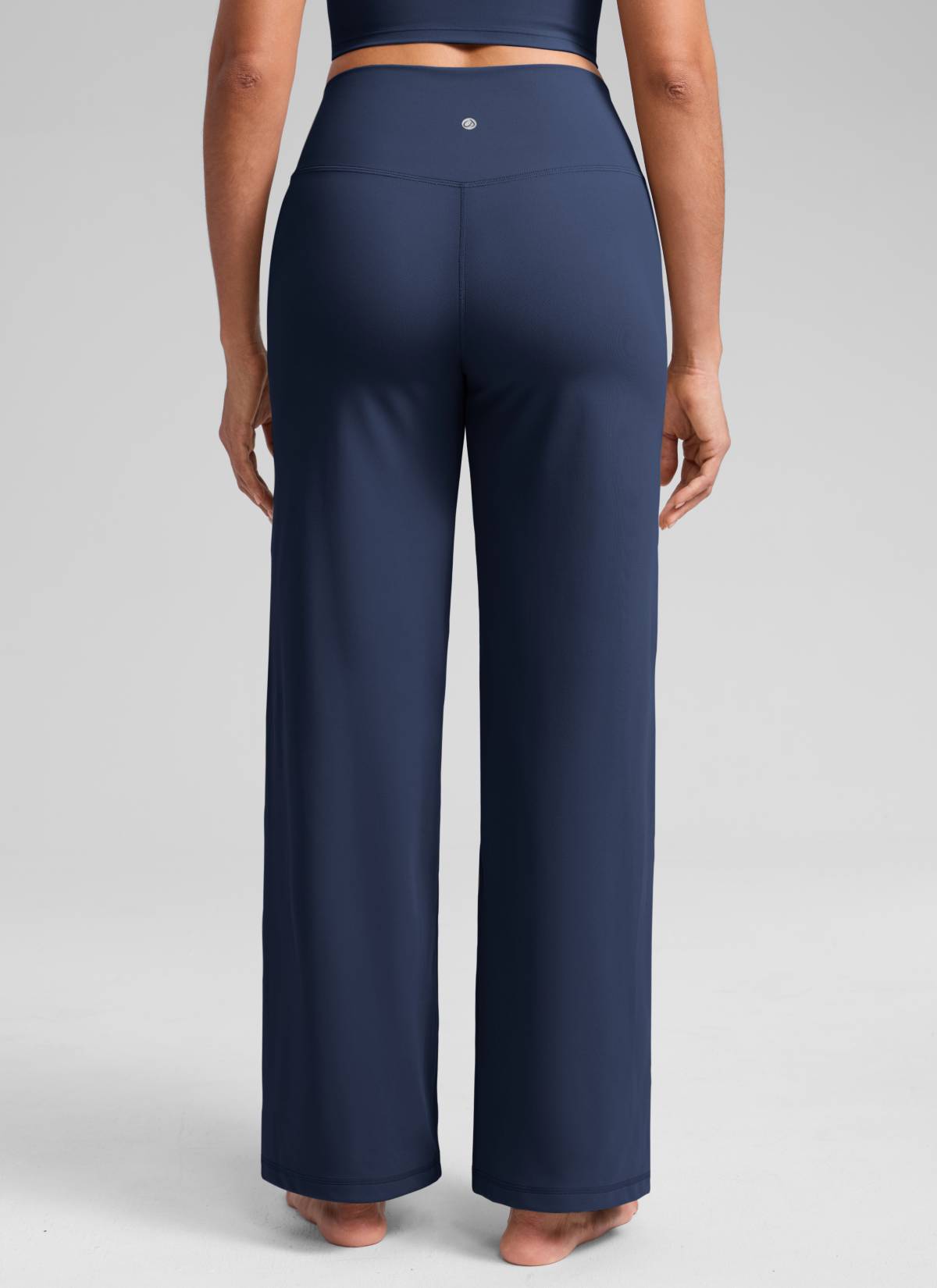 CRZ YOGA Pantalones Butterlift Cintura Alta Pierna Ancha 31 pulg. Azul Club