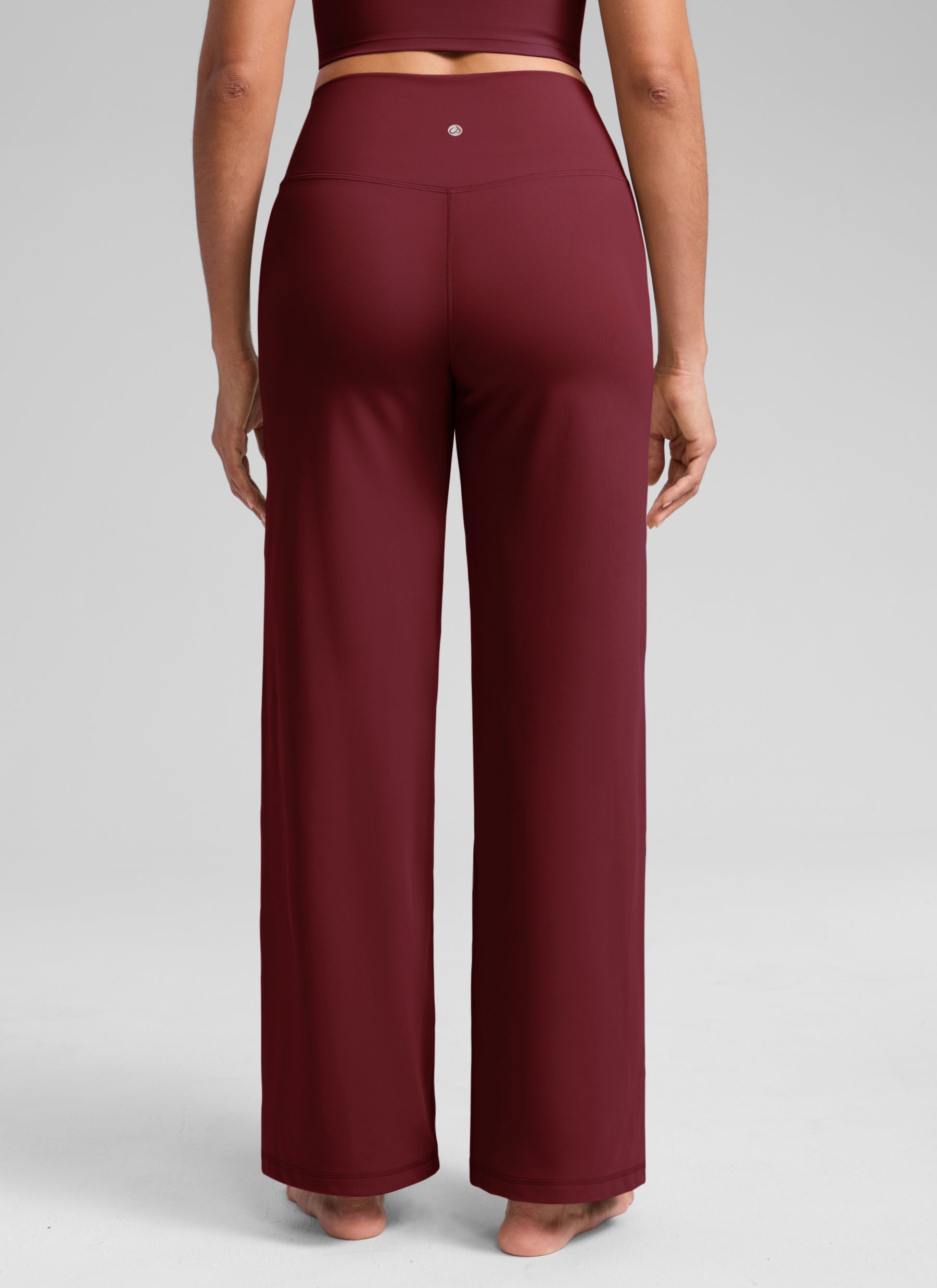 CRZ YOGA Pantalones Butterlift Cintura Alta Pierna Ancha 33 pulg. Bahía de Borgoña @model_info:S2