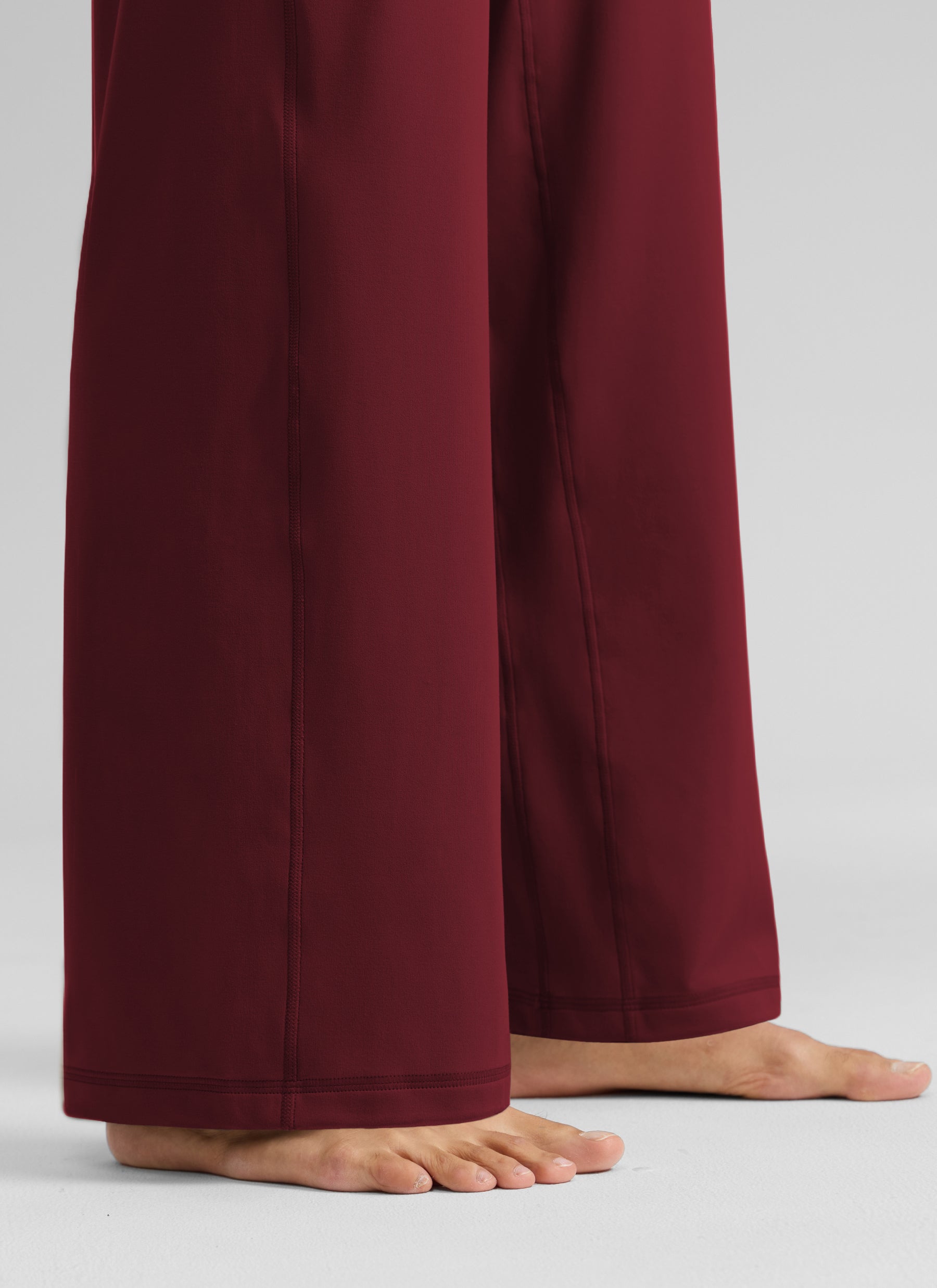 CRZ YOGA Pantalones Butterlift Cintura Alta Pierna Ancha 33 pulg. Bahía de Borgoña @model_info:S3