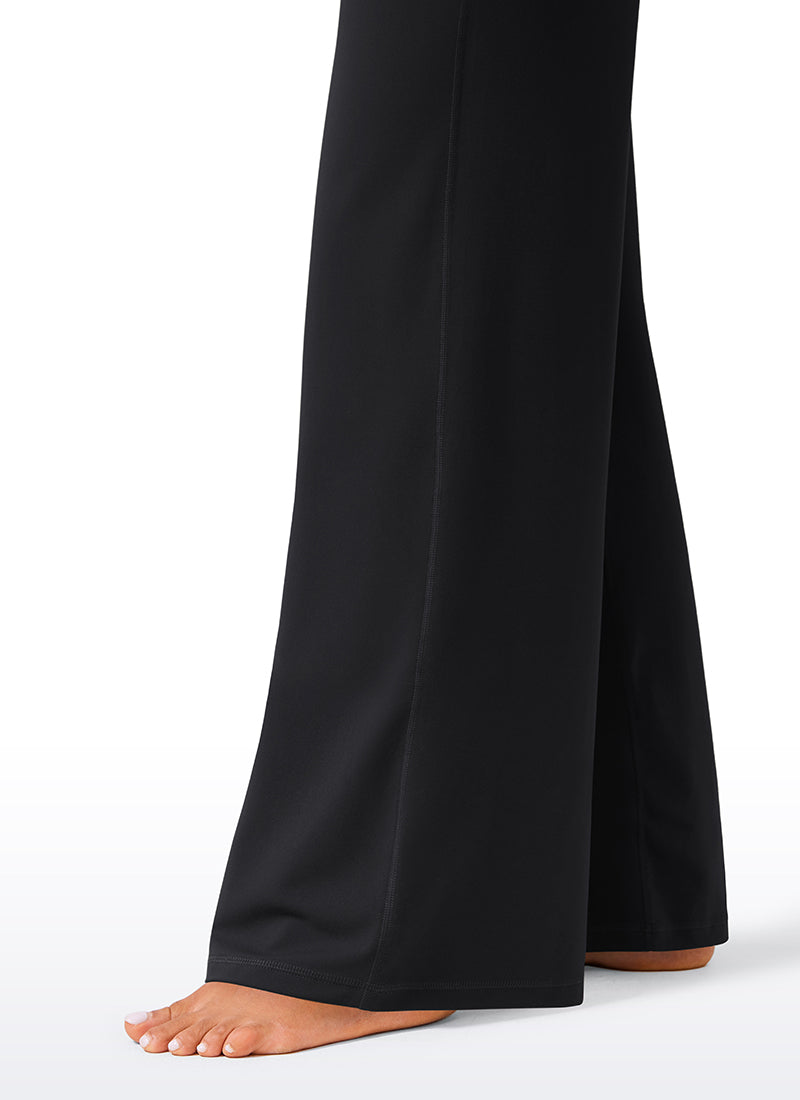 CRZ YOGA Pantalones Butterlift Cintura Alta Pierna Ancha 33 pulg. Negro