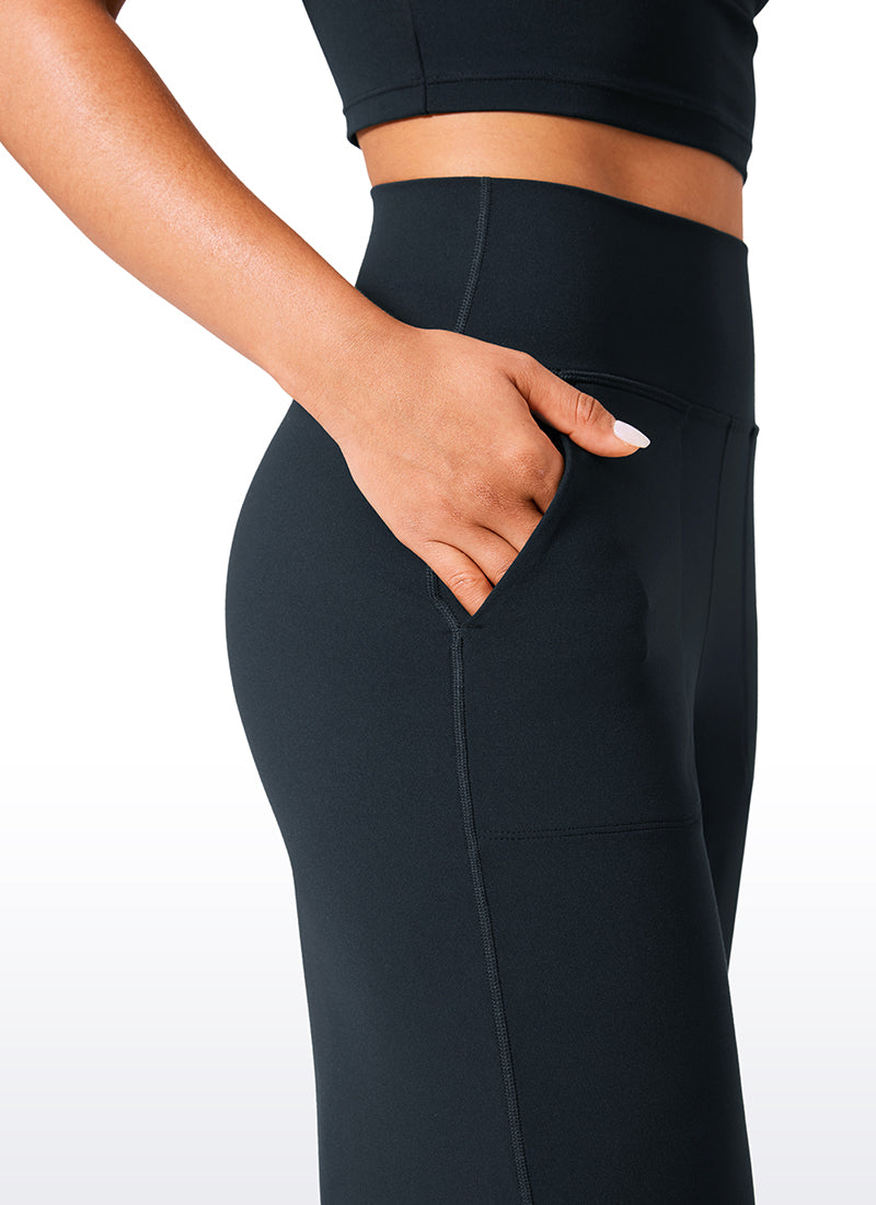 CRZ YOGA Pantalones Butterlift Cintura Alta Pierna Ancha 33 pulg. True Navy