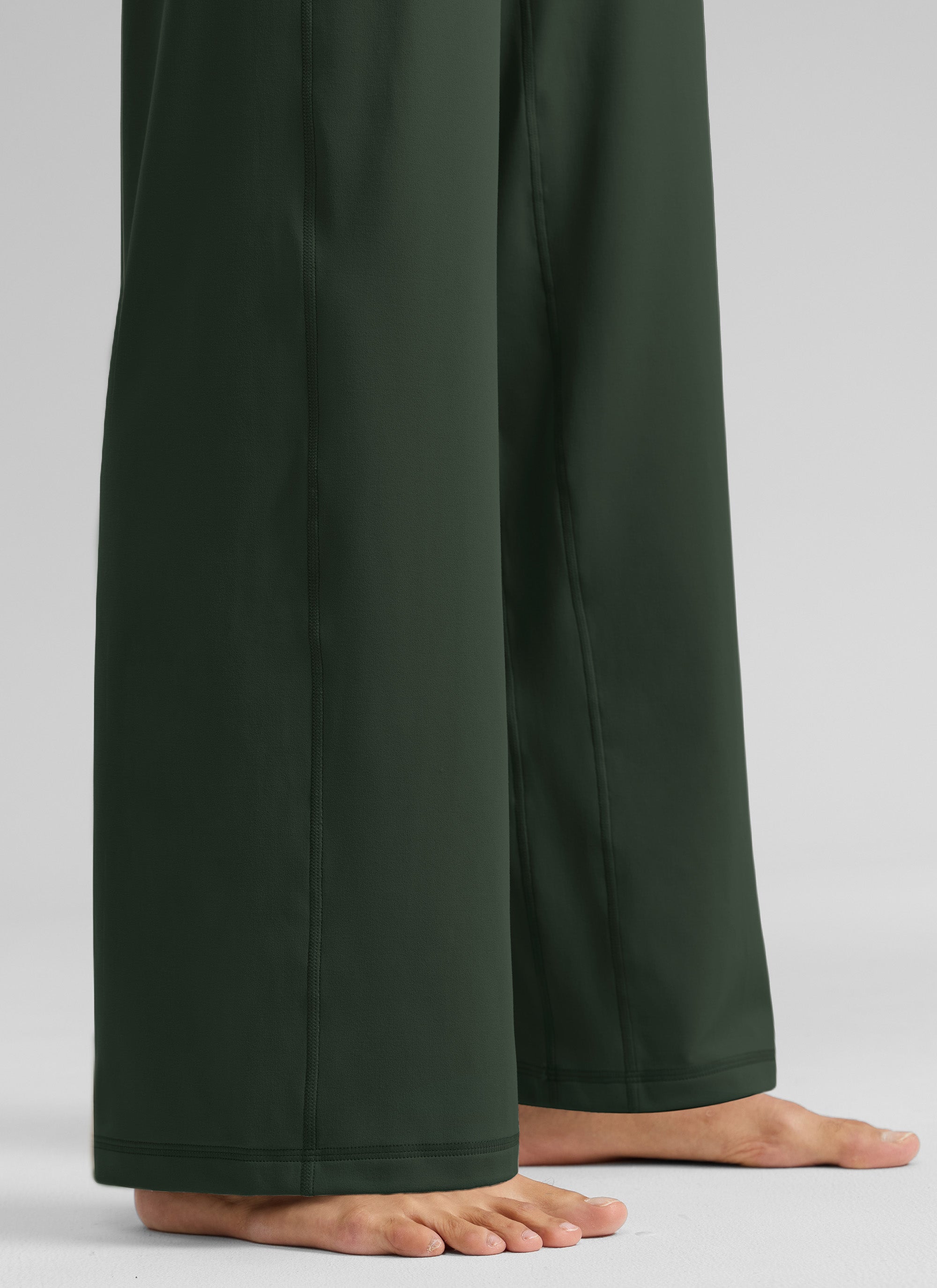 CRZ YOGA Pantalones Butterlift Cintura Alta Pierna Ancha 33 pulg. Leyenda Verde