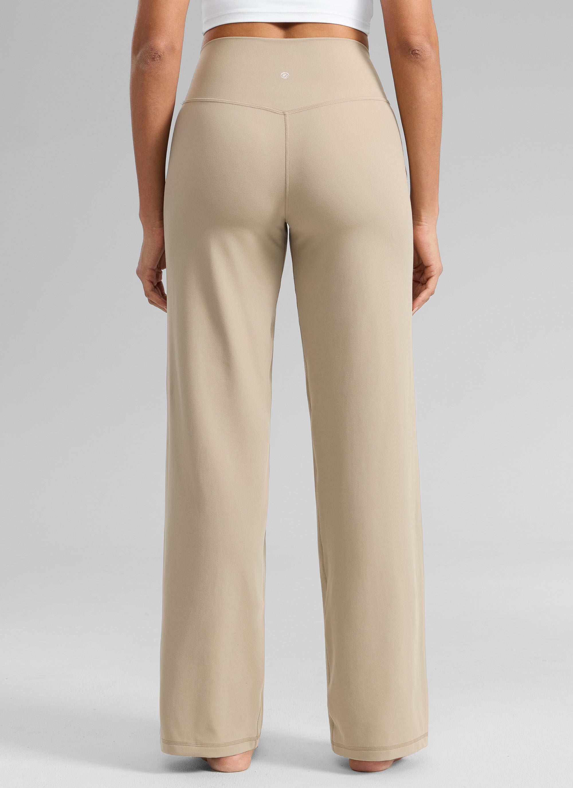 CRZ YOGA Pantalones Butterlift Cintura Alta Pierna Ancha 33 pulg. Roble