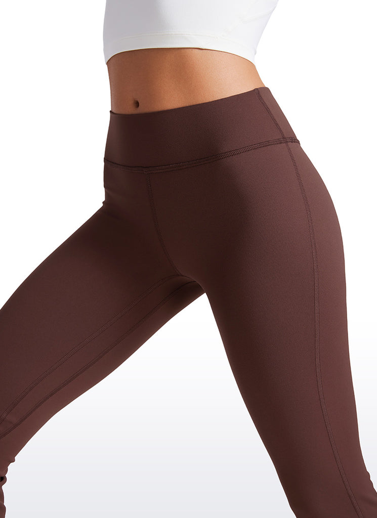 CRZ YOGA Butterluxe Leggings Acompañados de Cintura Baja de 32 Pulgadas para Mujer Gris pardo