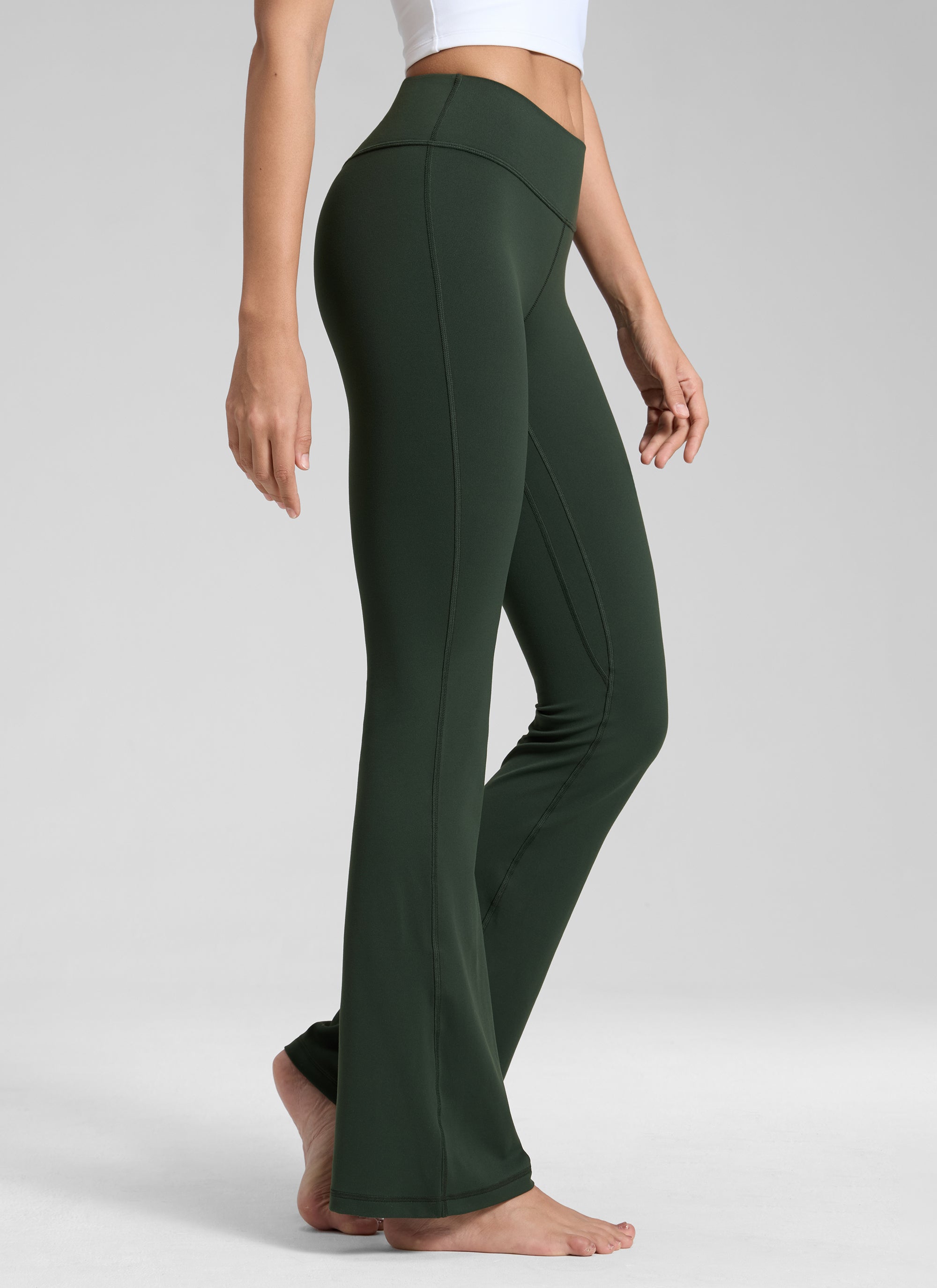CRZ YOGA Butterluxe Leggings Acompañados de Cintura Baja para Mujer Leyenda Verde