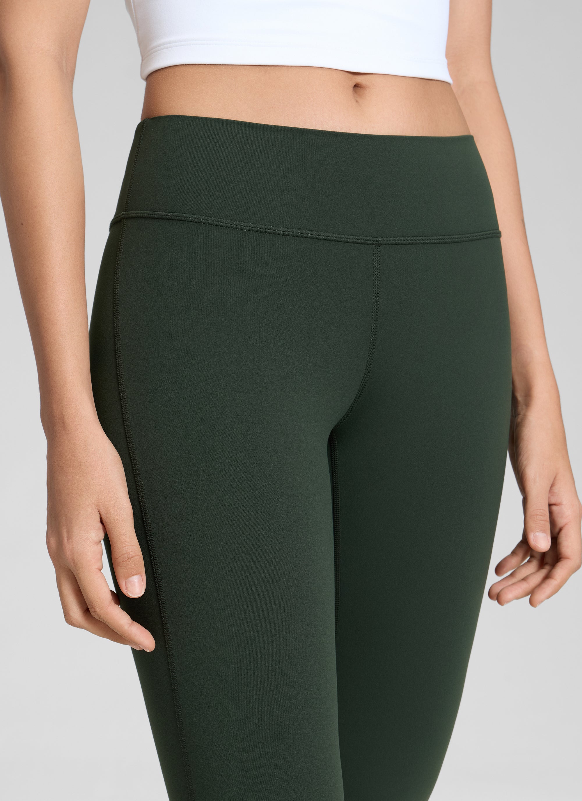 CRZ YOGA Butterluxe Leggings Acompañados de Cintura Baja para Mujer Leyenda Verde