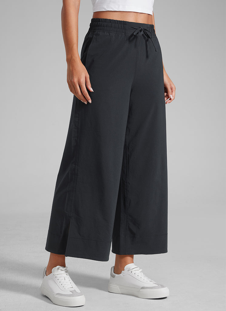 CRZ YOGA Feathery Fit Suave Pantalones de Pierna Ancha de 25 Pulgadas para Mujer Marrón Fudge Caliente