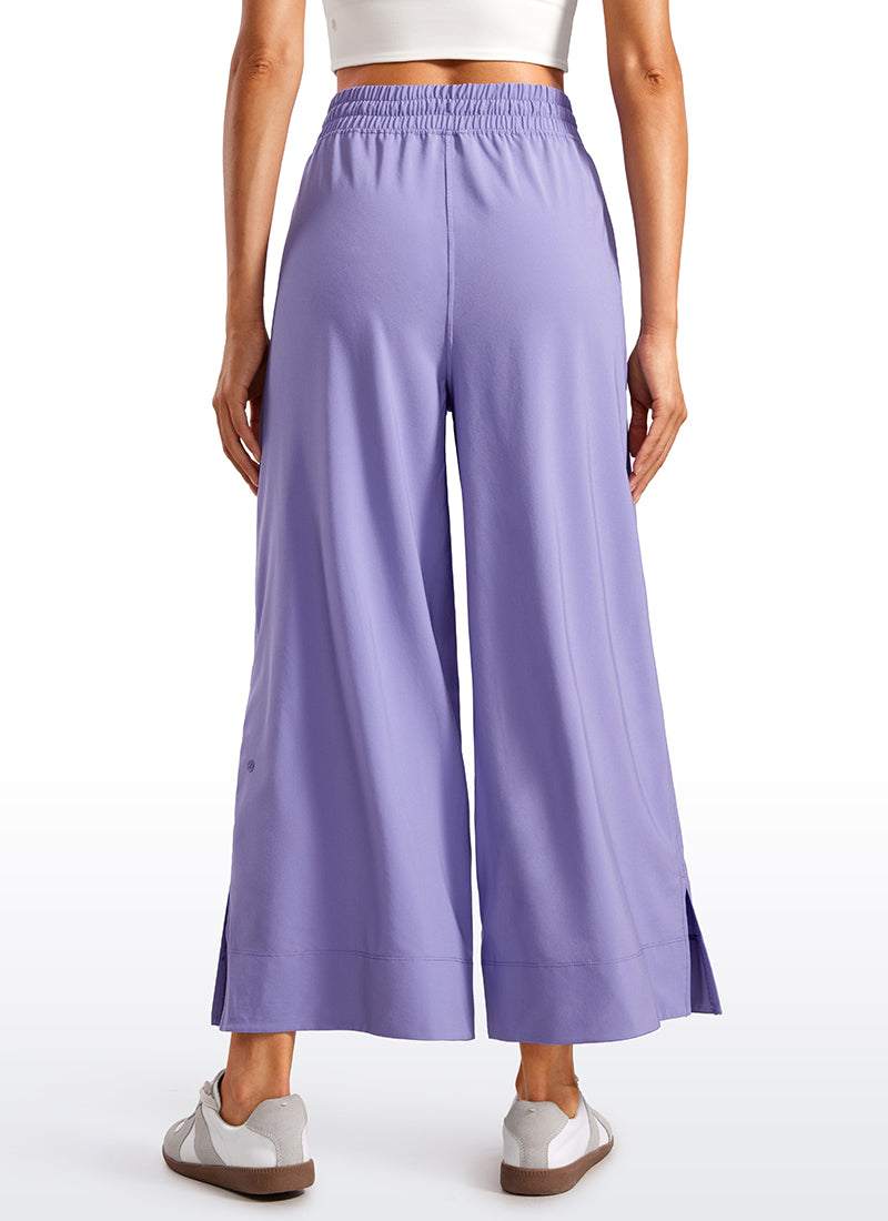 CRZ YOGA Feathery Fit Suave Pantalones de Pierna Ancha para Mujer Lavanda Oscura Morada @model_info:V