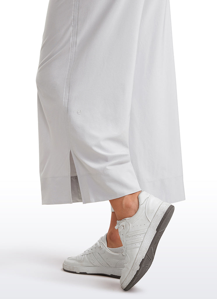 CRZ YOGA Feathery Fit Suave Pantalones de Pierna Ancha de 25 Pulgadas para Mujer Marrón Fudge Caliente