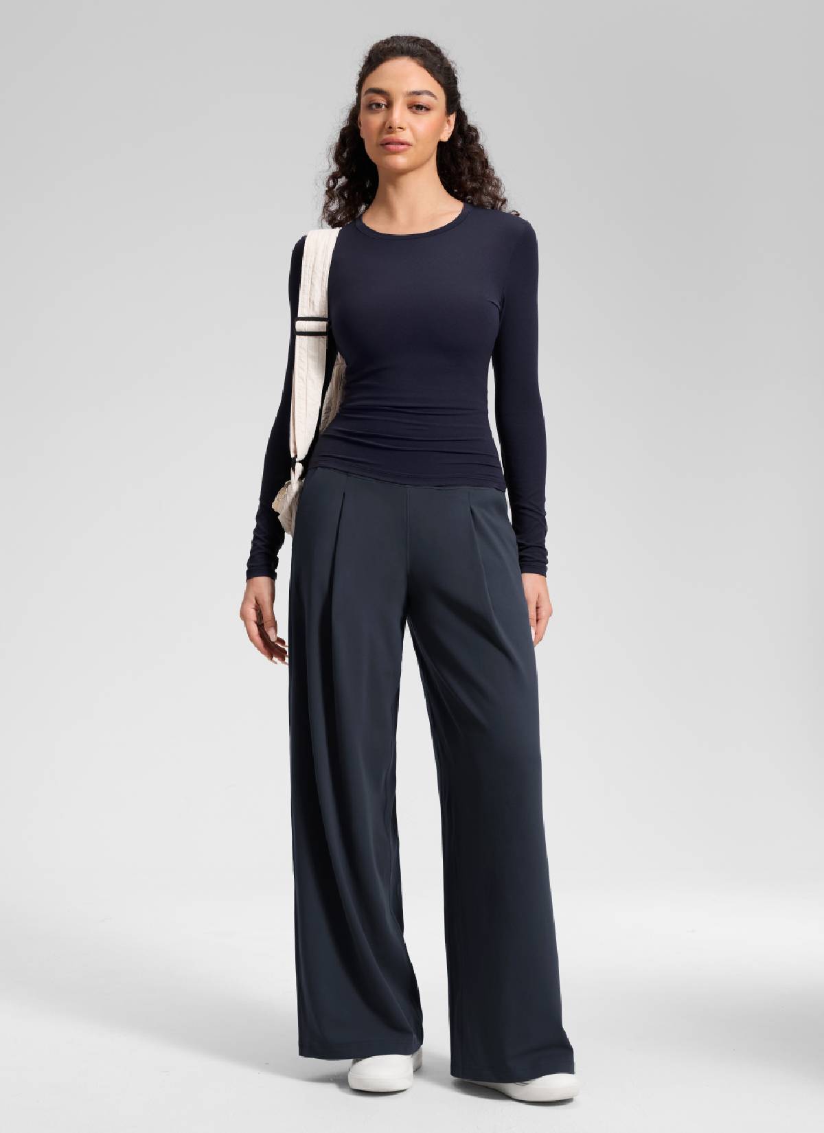 CRZ YOGA Butterluxe Palazzo Cintura Alta con Bolsillos 30