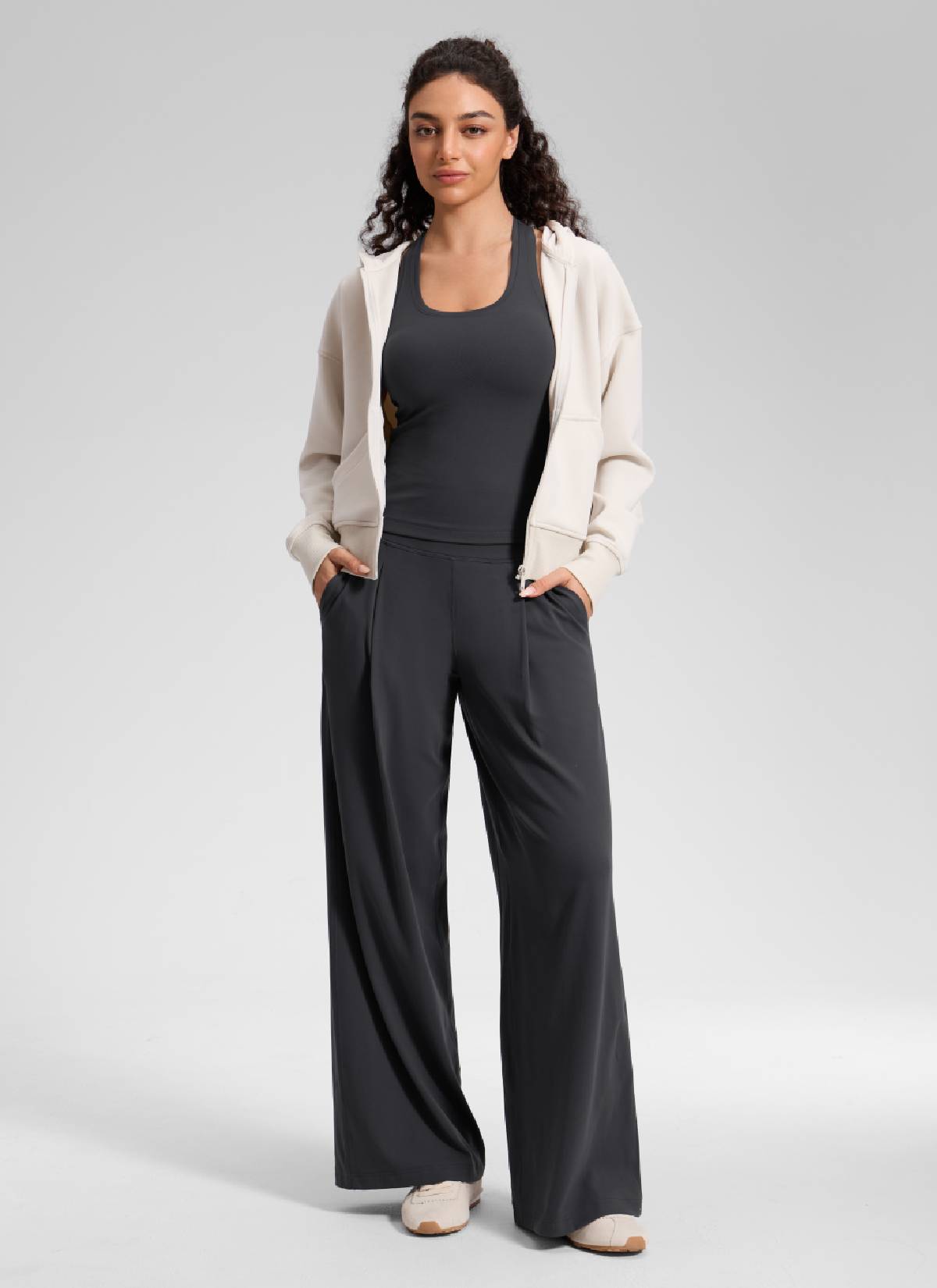 CRZ YOGA Butterluxe Palazzo Cintura Alta con Bolsillos 30