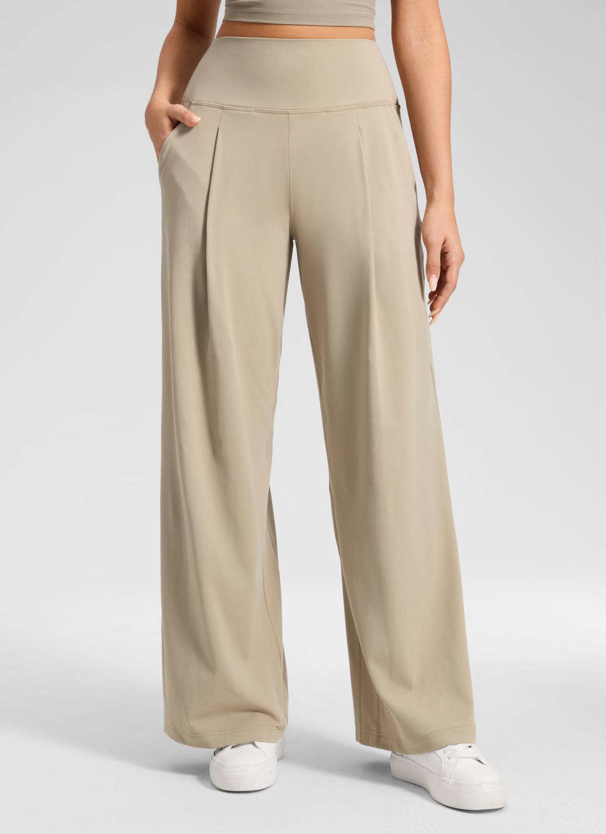 CRZ YOGA Butterluxe Palazzo Cintura Alta con Bolsillos 30