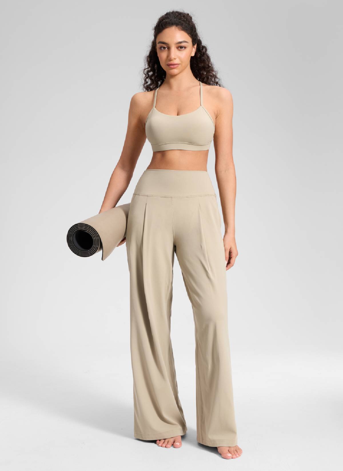 CRZ YOGA Butterluxe Palazzo Cintura Alta con Bolsillos 30