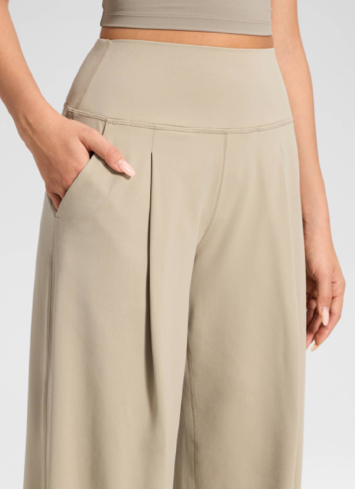 CRZ YOGA Butterluxe Palazzo Cintura Alta con Bolsillos 30