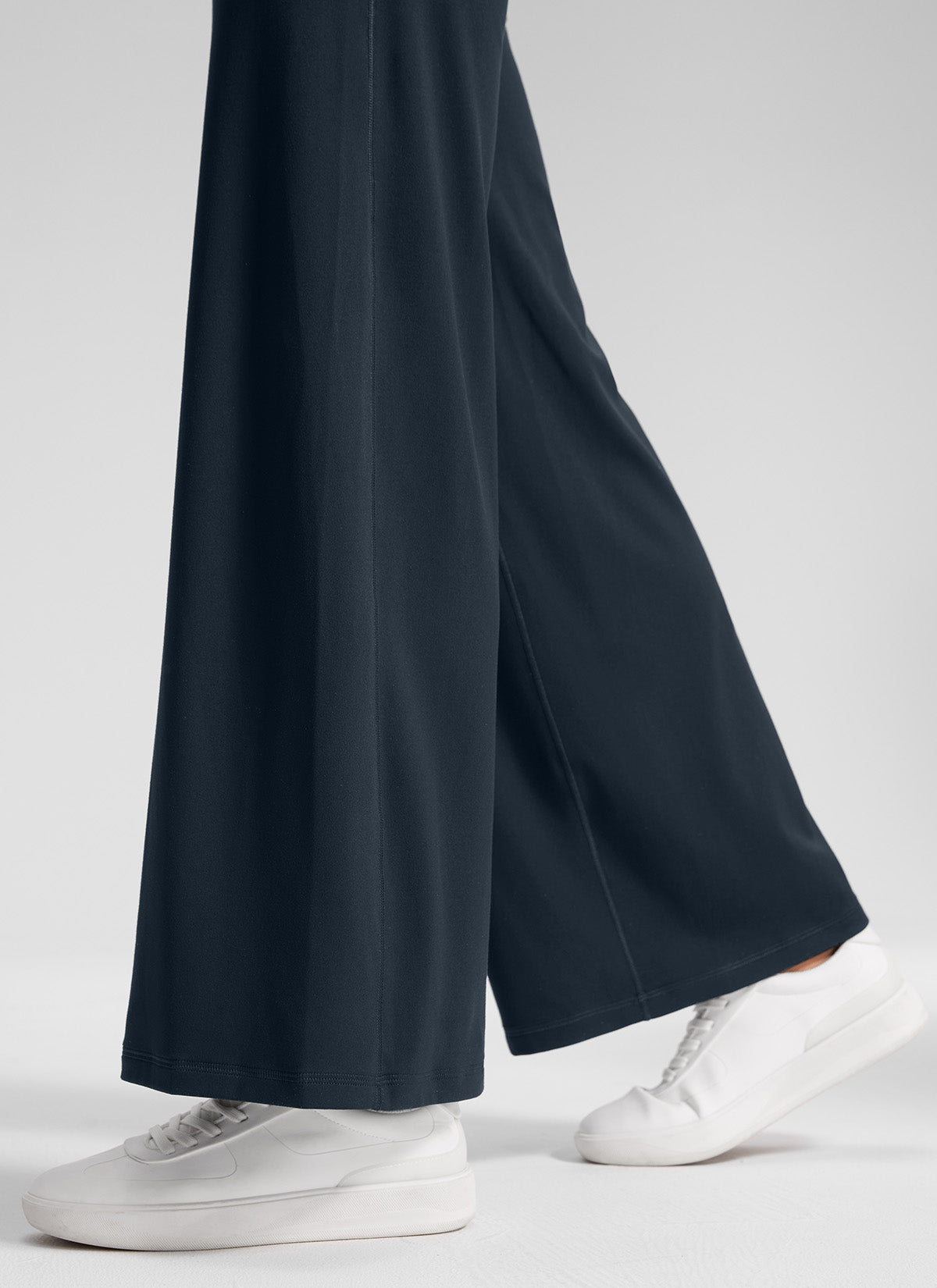 CRZ YOGA Mujer Softretch Pantalón de Cintura Alta sin Costura Delante True Navy
