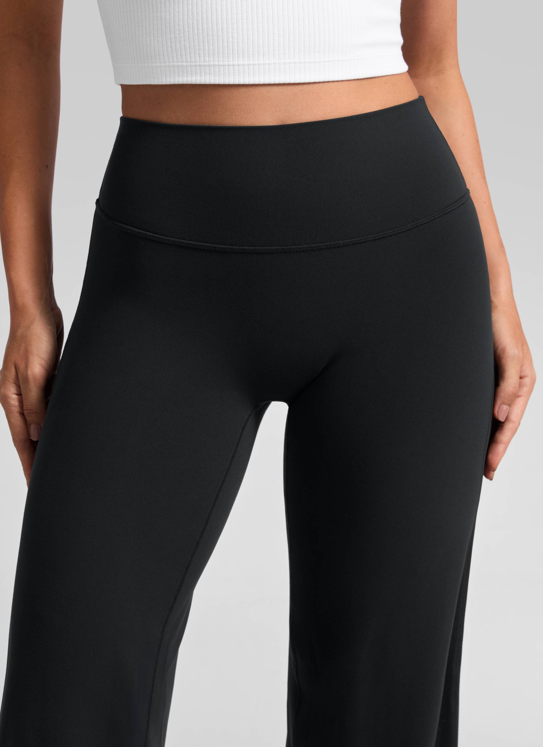 CRZ YOGA Mujer Softretch Pant Recta Sin Costura Tiro Alto 32