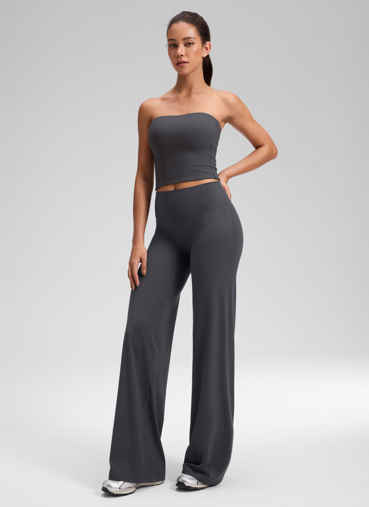 CRZ YOGA Mujer Softretch Pant Recta Sin Costura Tiro Alto 32