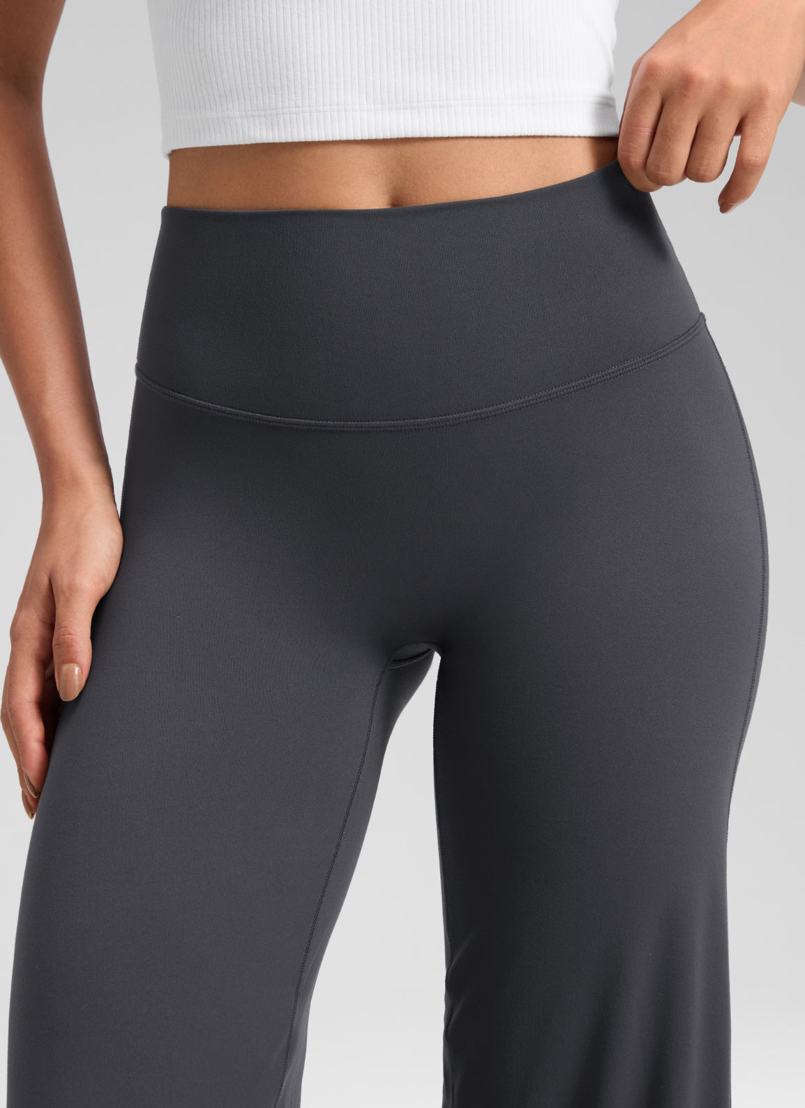 CRZ YOGA Mujer Softretch Pant Recta Sin Costura Tiro Alto 32