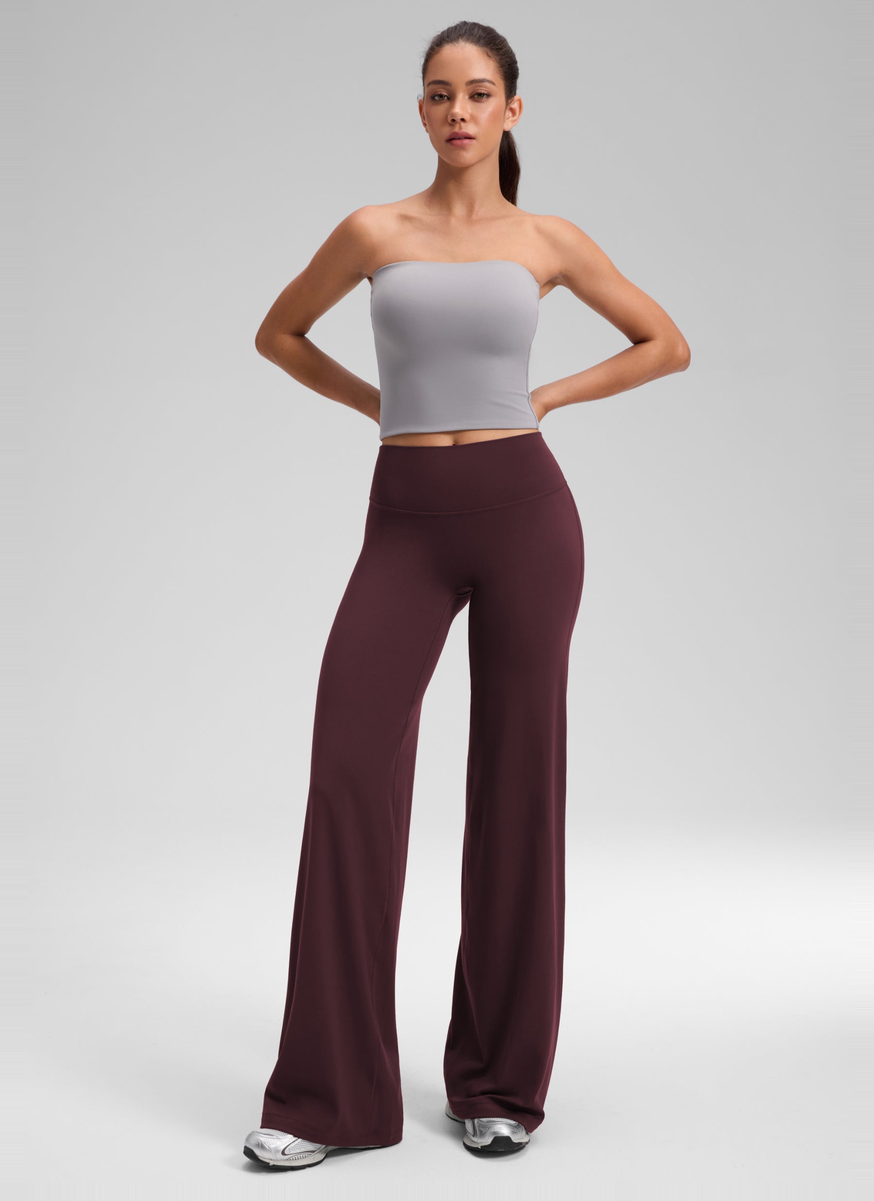 CRZ YOGA Mujer Softretch Pant Recta Sin Costura Tiro Alto 30