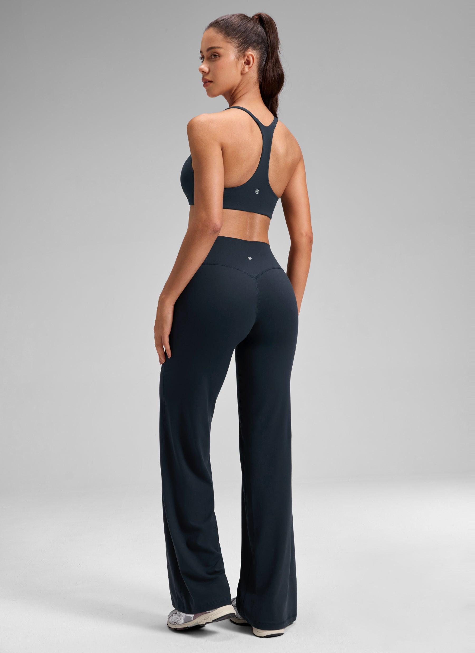 CRZ YOGA Mujer Softretch Pant Recta Sin Costura Tiro Alto 32