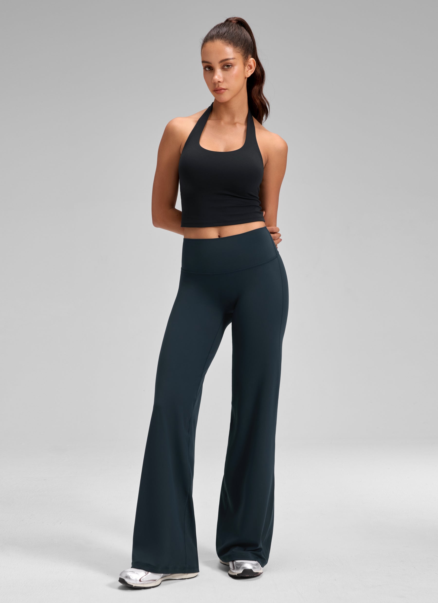 CRZ YOGA Mujer Softretch Pant Recta Sin Costura Tiro Alto 30