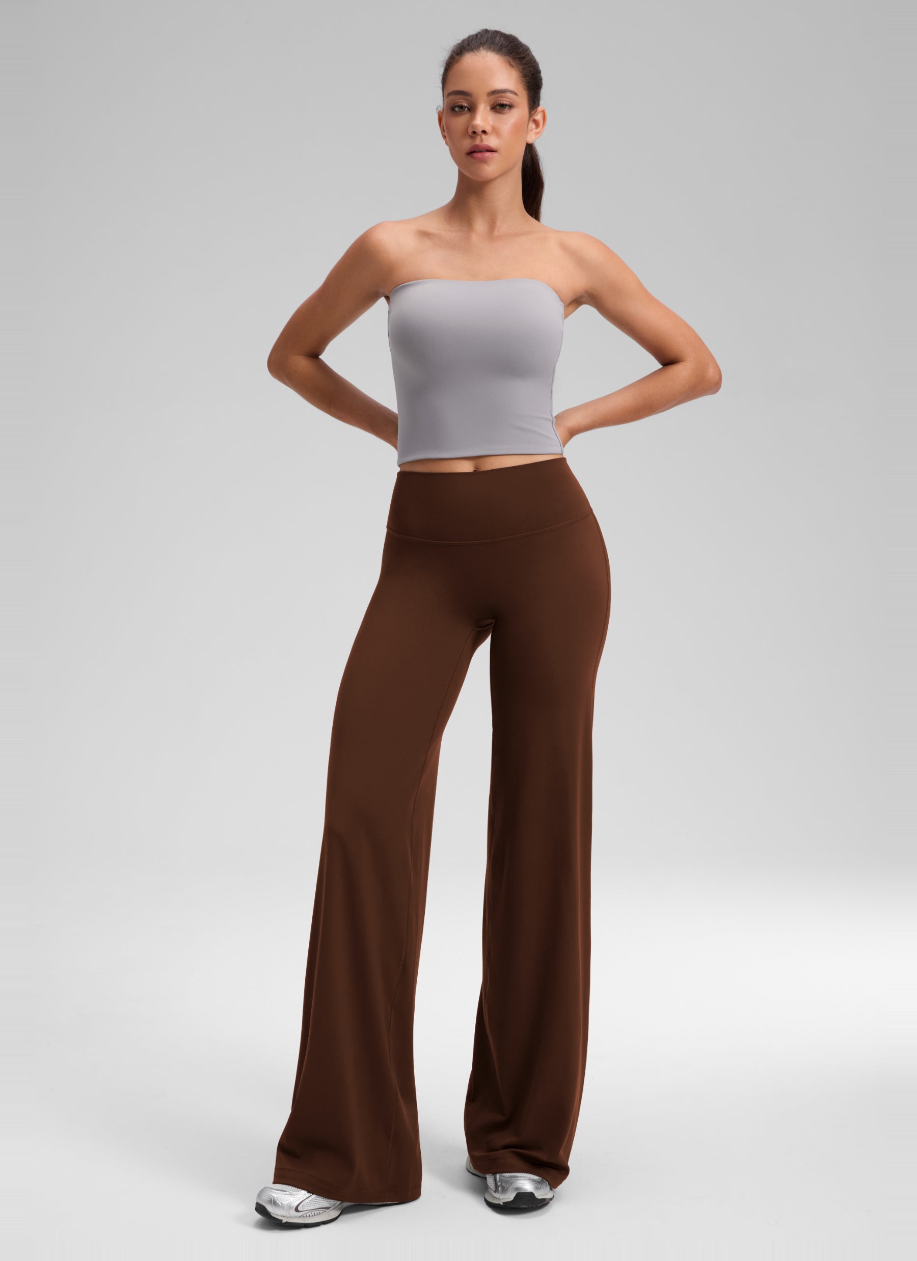 CRZ YOGA Mujer Softretch Pant Recta Sin Costura Tiro Alto 30