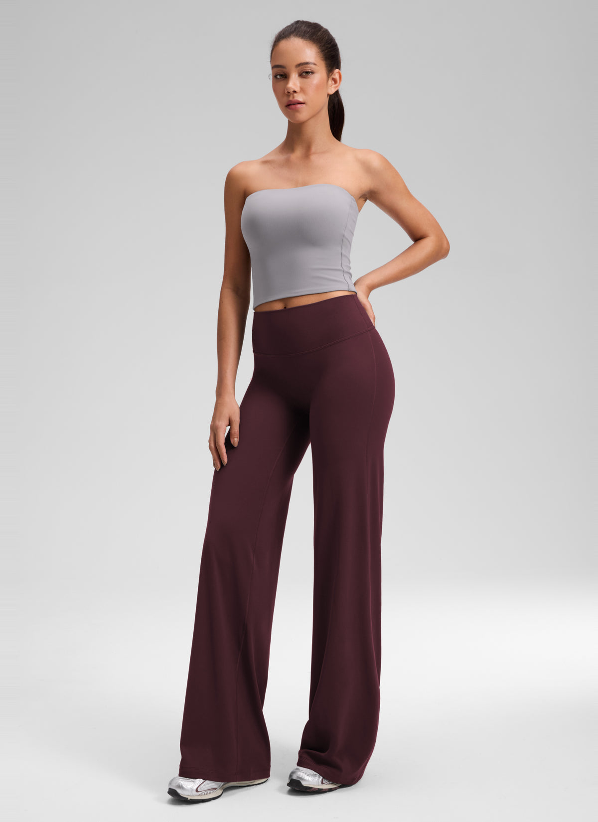 CRZ YOGA Mujer Softretch Pant Recta Sin Costura Tiro Alto 32