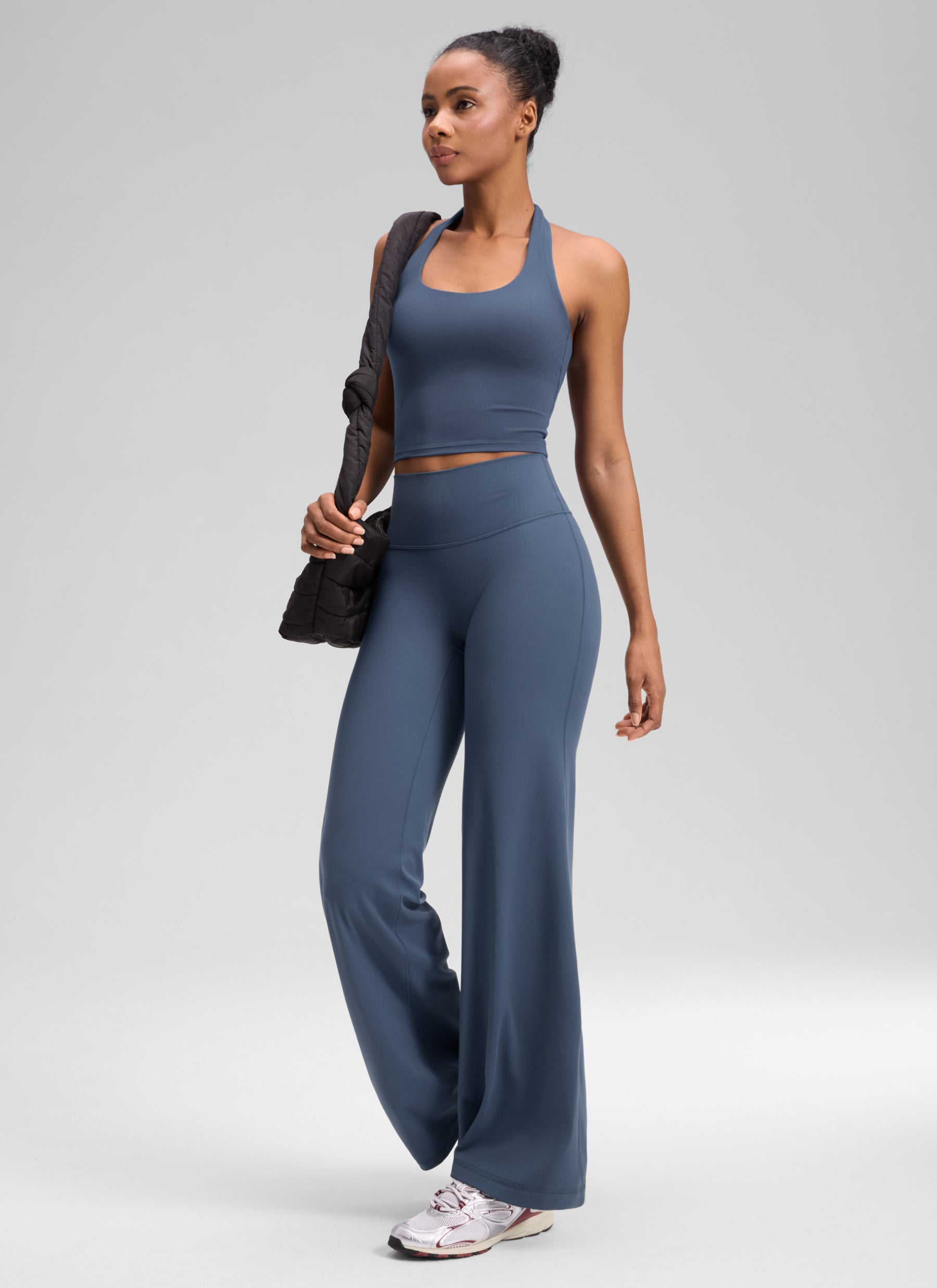 CRZ YOGA Mujer Softretch Pant Recta Sin Costura Tiro Alto 30