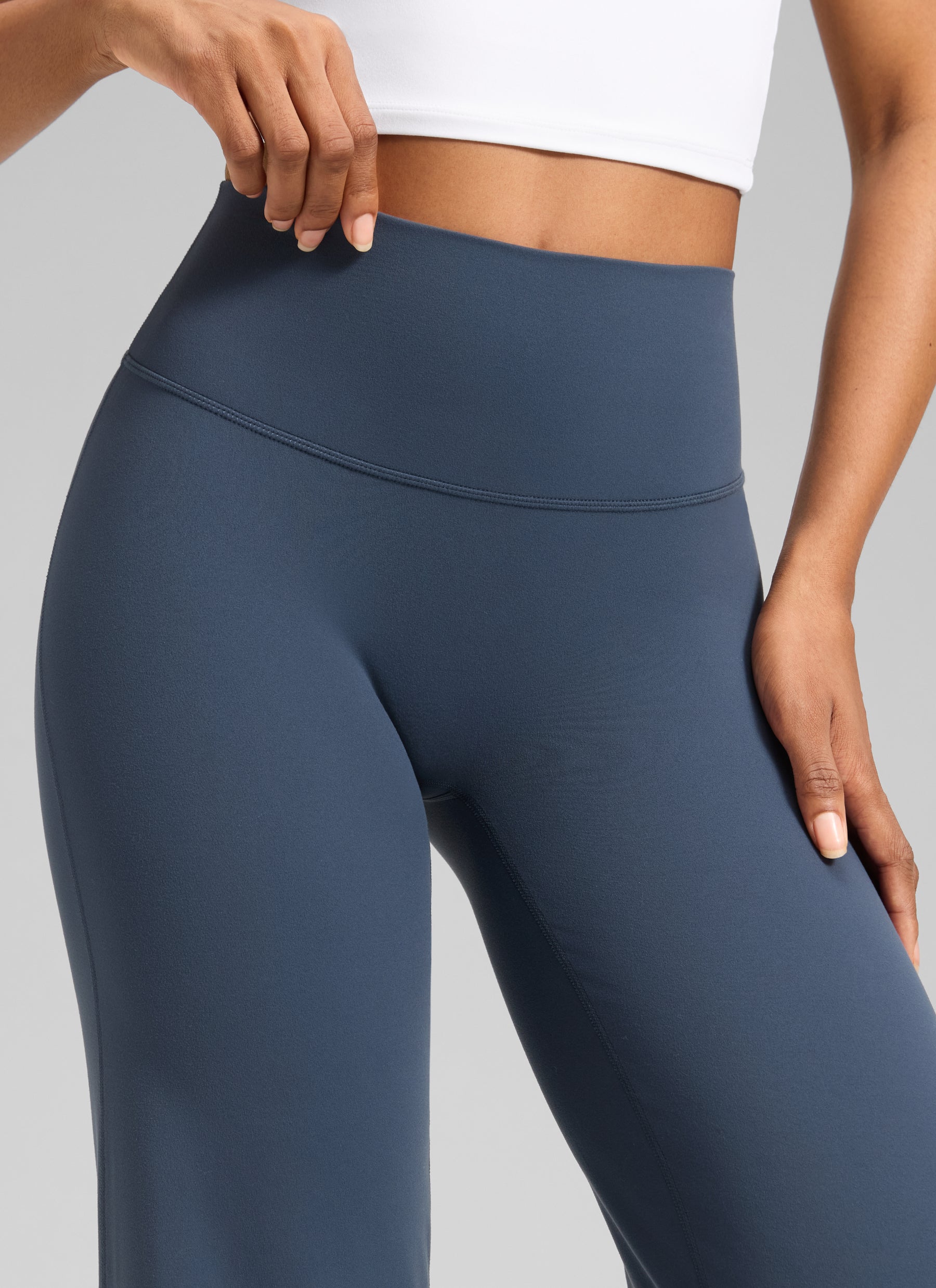 CRZ YOGA Mujer Softretch Pant Recta Sin Costura Tiro Alto 30