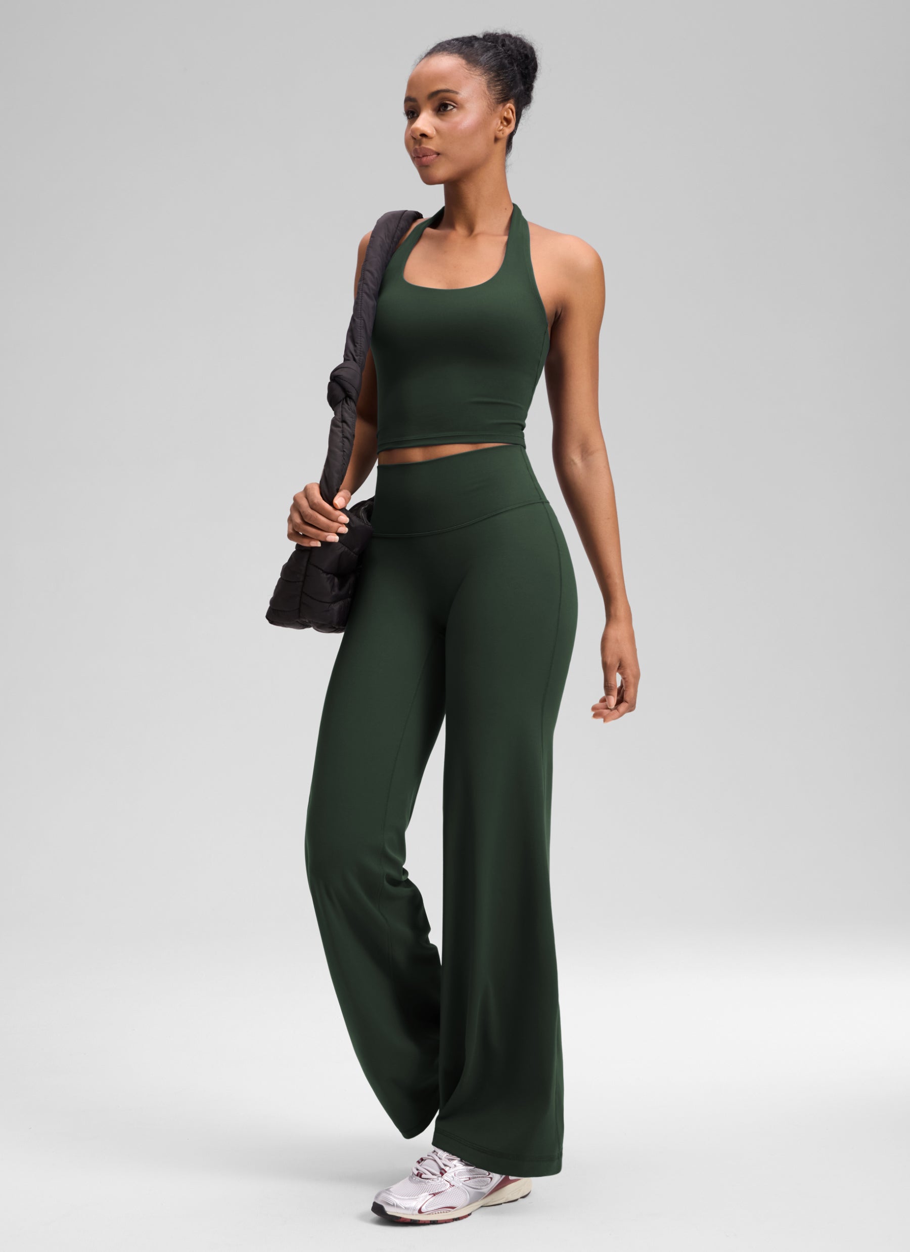 CRZ YOGA Mujer Softretch Pant Recta Sin Costura Tiro Alto 28