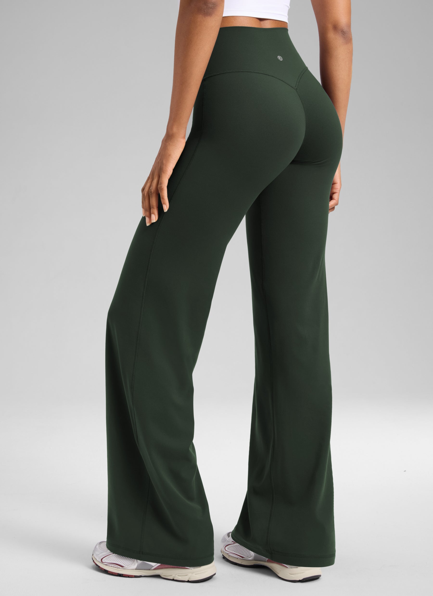 CRZ YOGA Mujer Softretch Pant Recta Sin Costura Tiro Alto 32