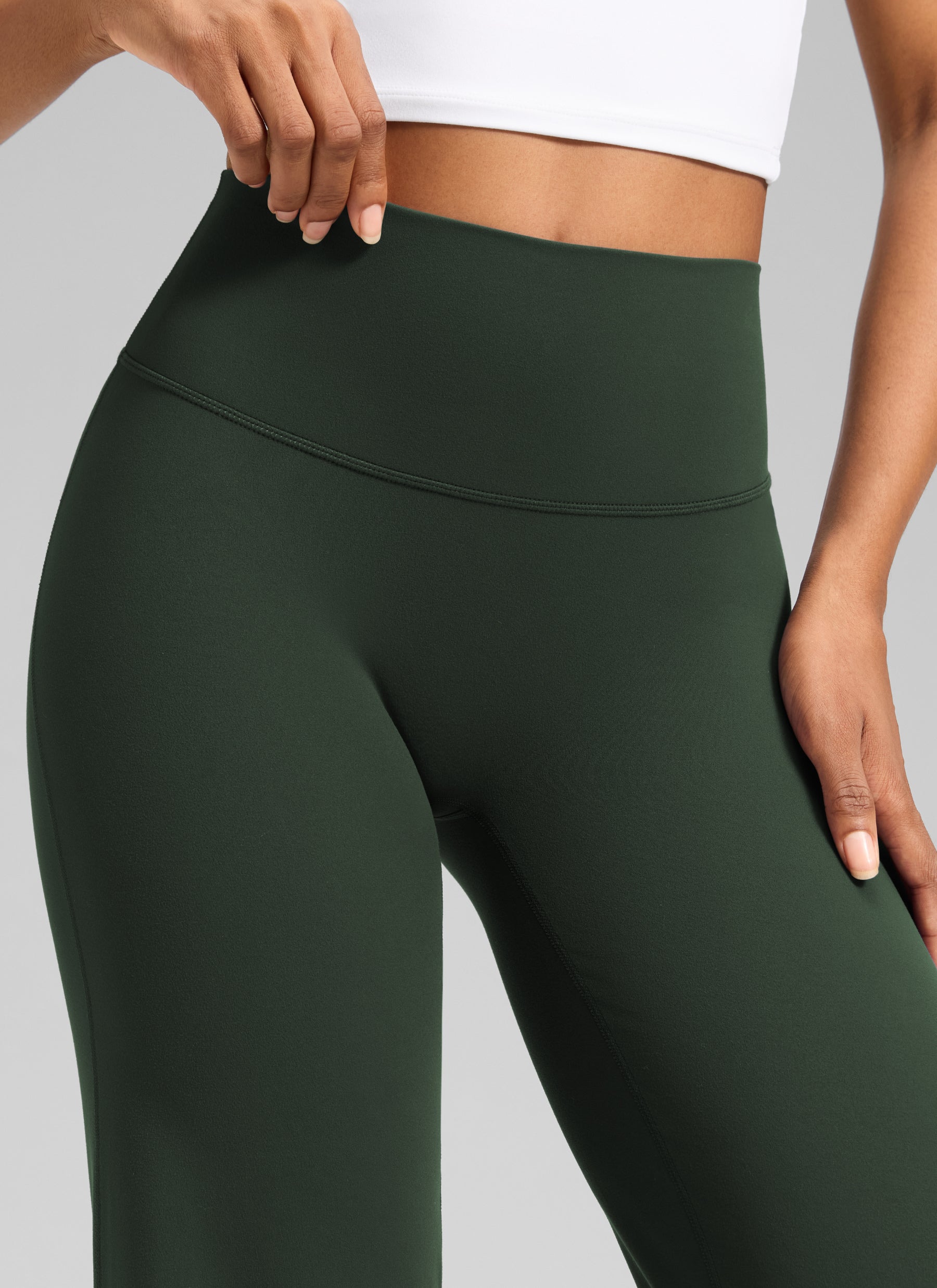 CRZ YOGA Mujer Softretch Pant Recta Sin Costura Tiro Alto 28