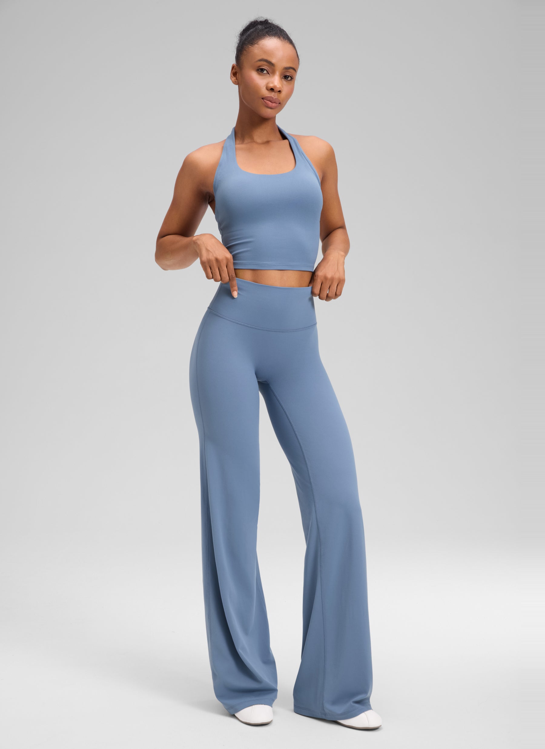 CRZ YOGA Mujer Softretch Pant Recta Sin Costura Tiro Alto 28