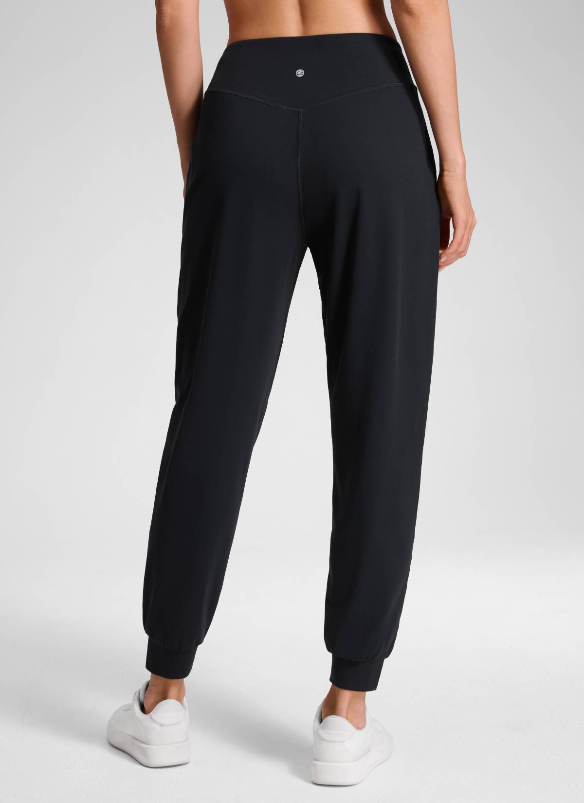 CRZ YOGA Chicas Jogger de Cintura Alta Butterluxe con Bolsillos Negro