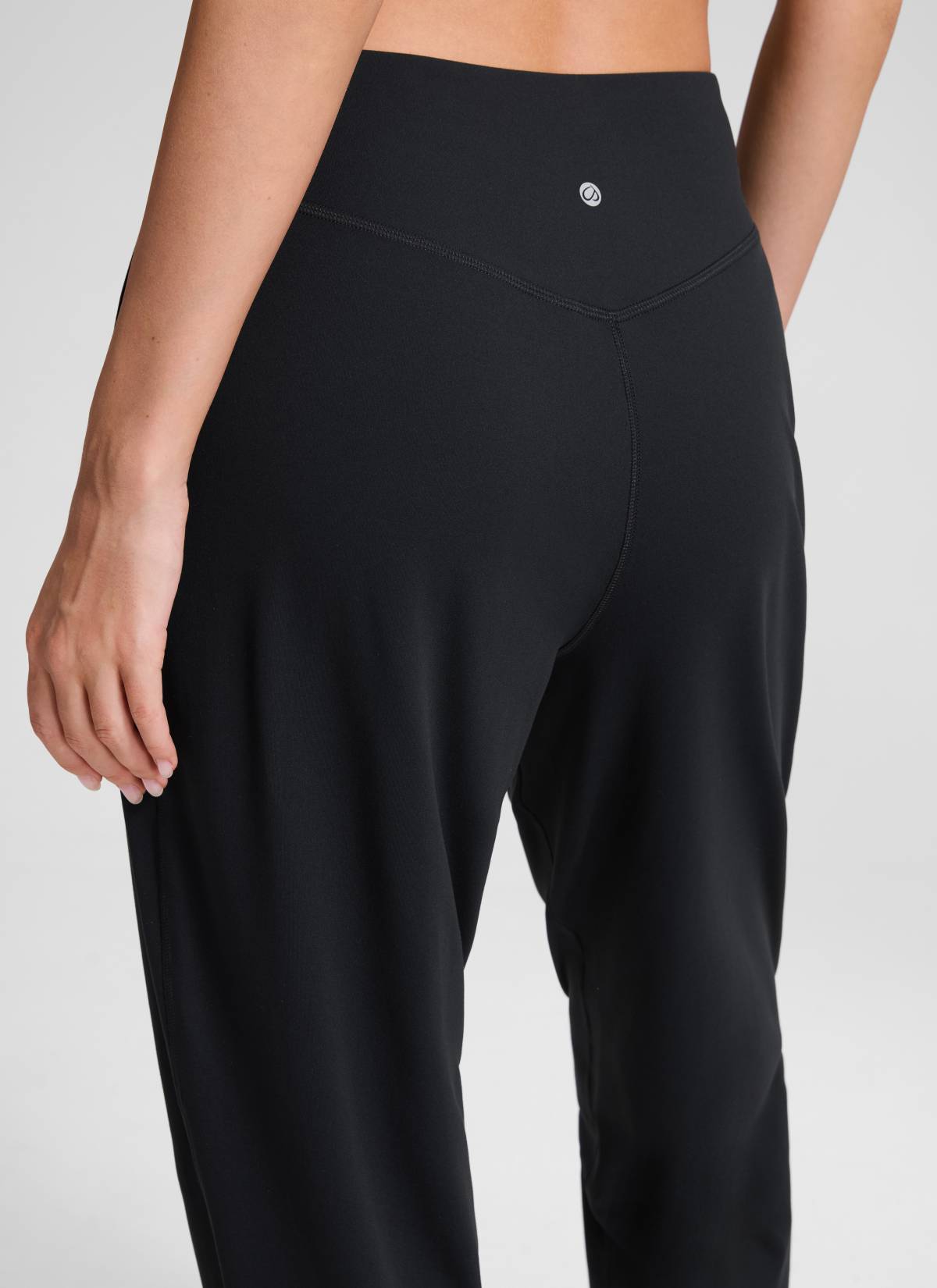CRZ YOGA Chicas Jogger de Cintura Alta Butterluxe con Bolsillos Negro