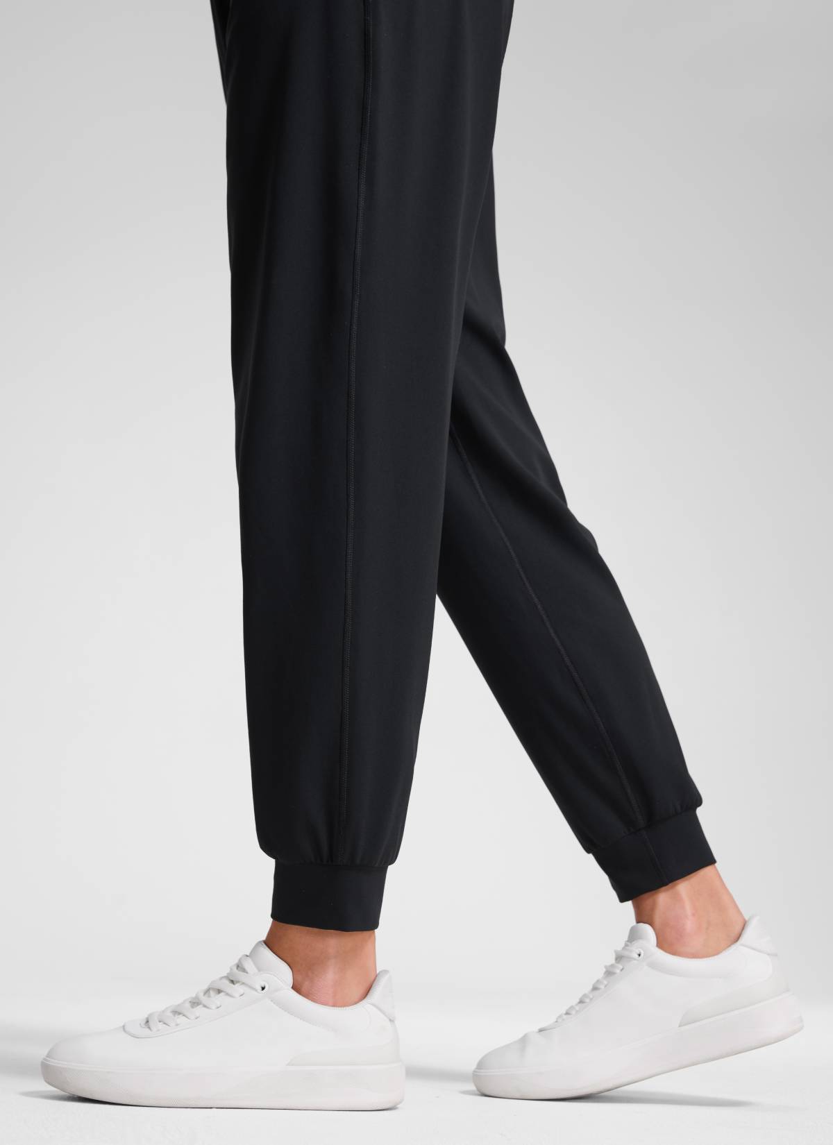 CRZ YOGA Chicas Jogger de Cintura Alta Butterluxe con Bolsillos Negro