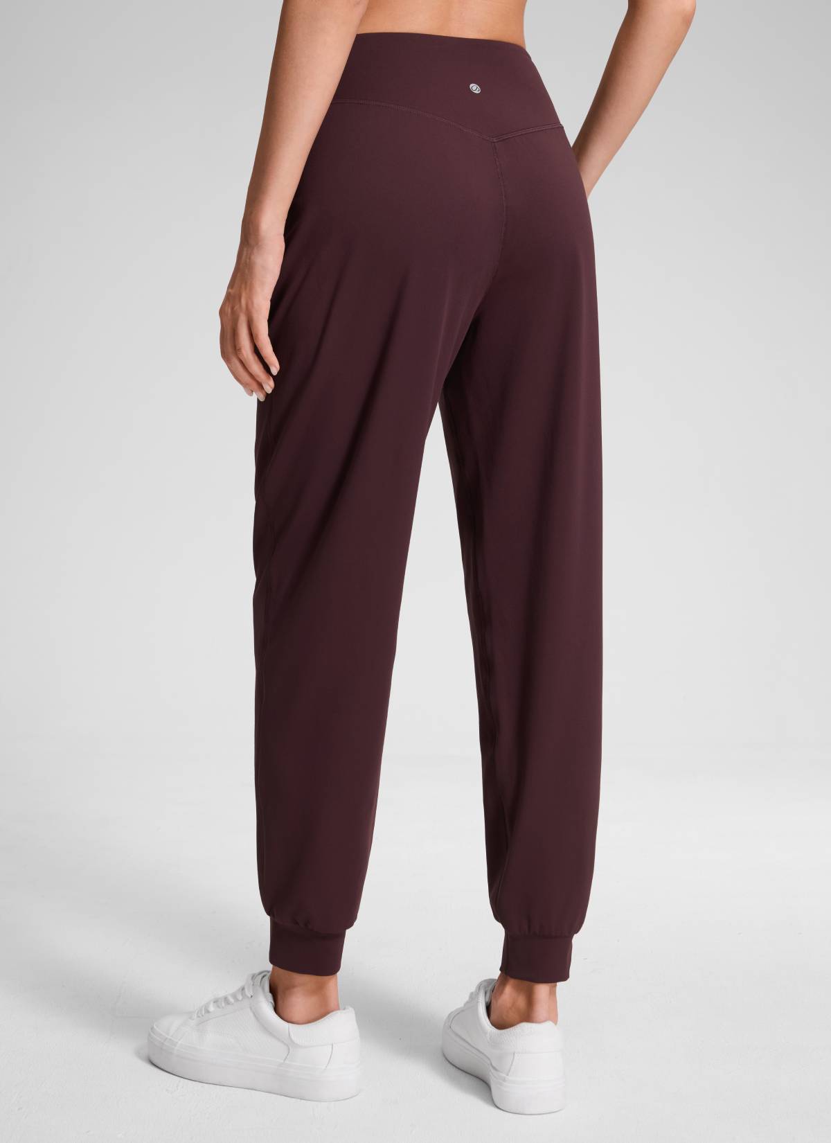 CRZ YOGA Chicas Jogger de Cintura Alta Butterluxe con Bolsillos Ciruela madura
